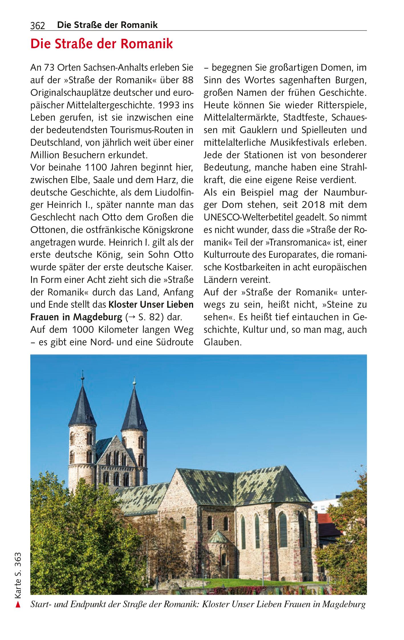 Beispielinhalt (Bild) TRESCHER Reiseführer Sachsen-Anhalt