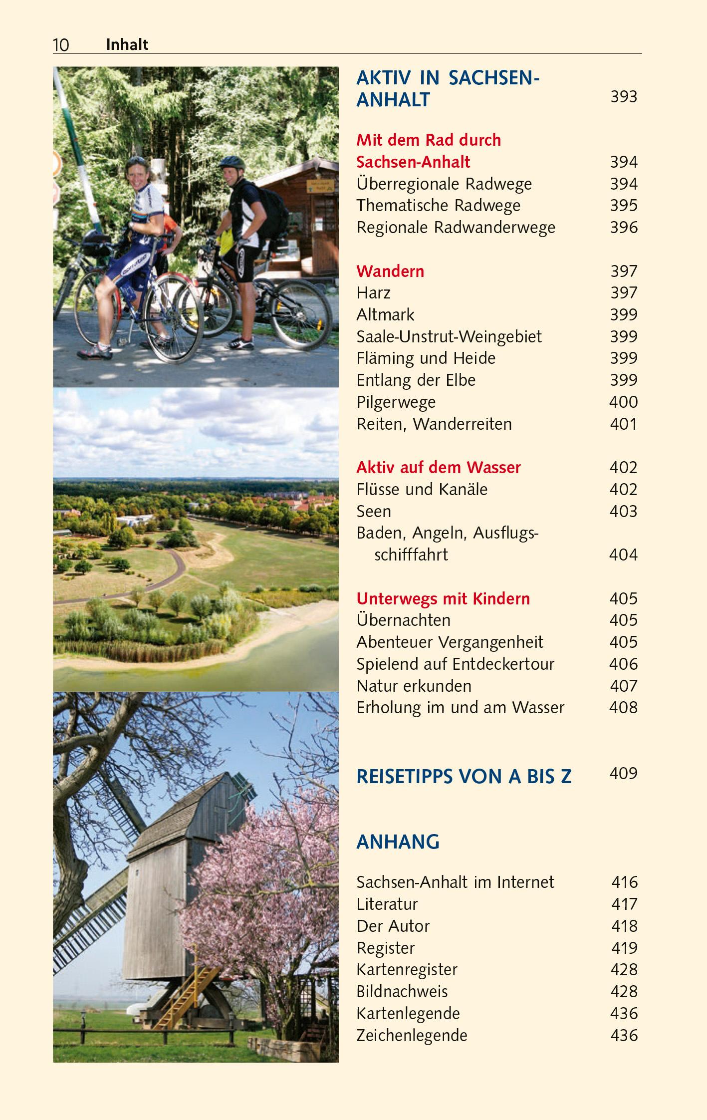 Beispielinhalt (Bild) TRESCHER Reiseführer Sachsen-Anhalt