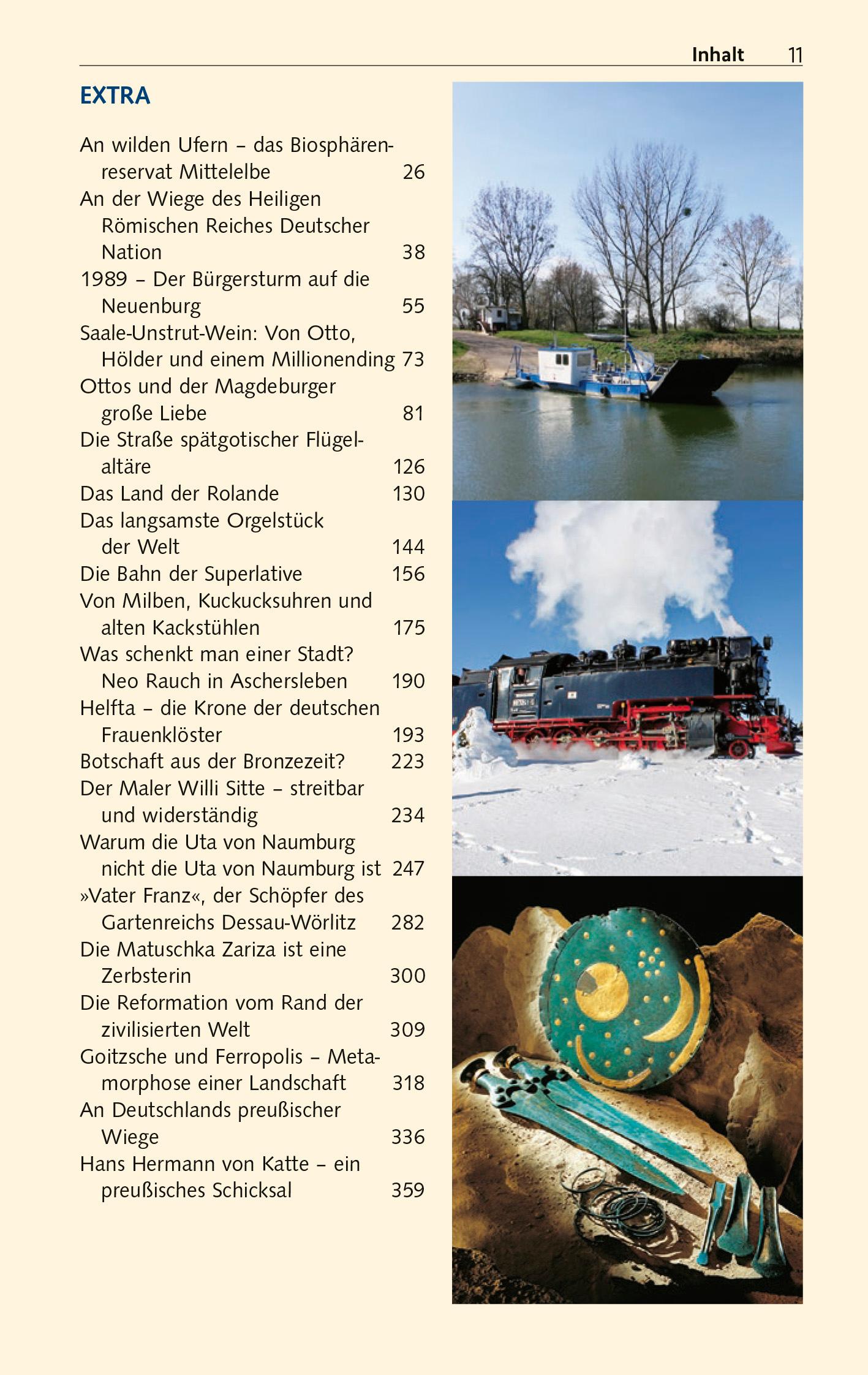 Beispielinhalt (Bild) TRESCHER Reiseführer Sachsen-Anhalt