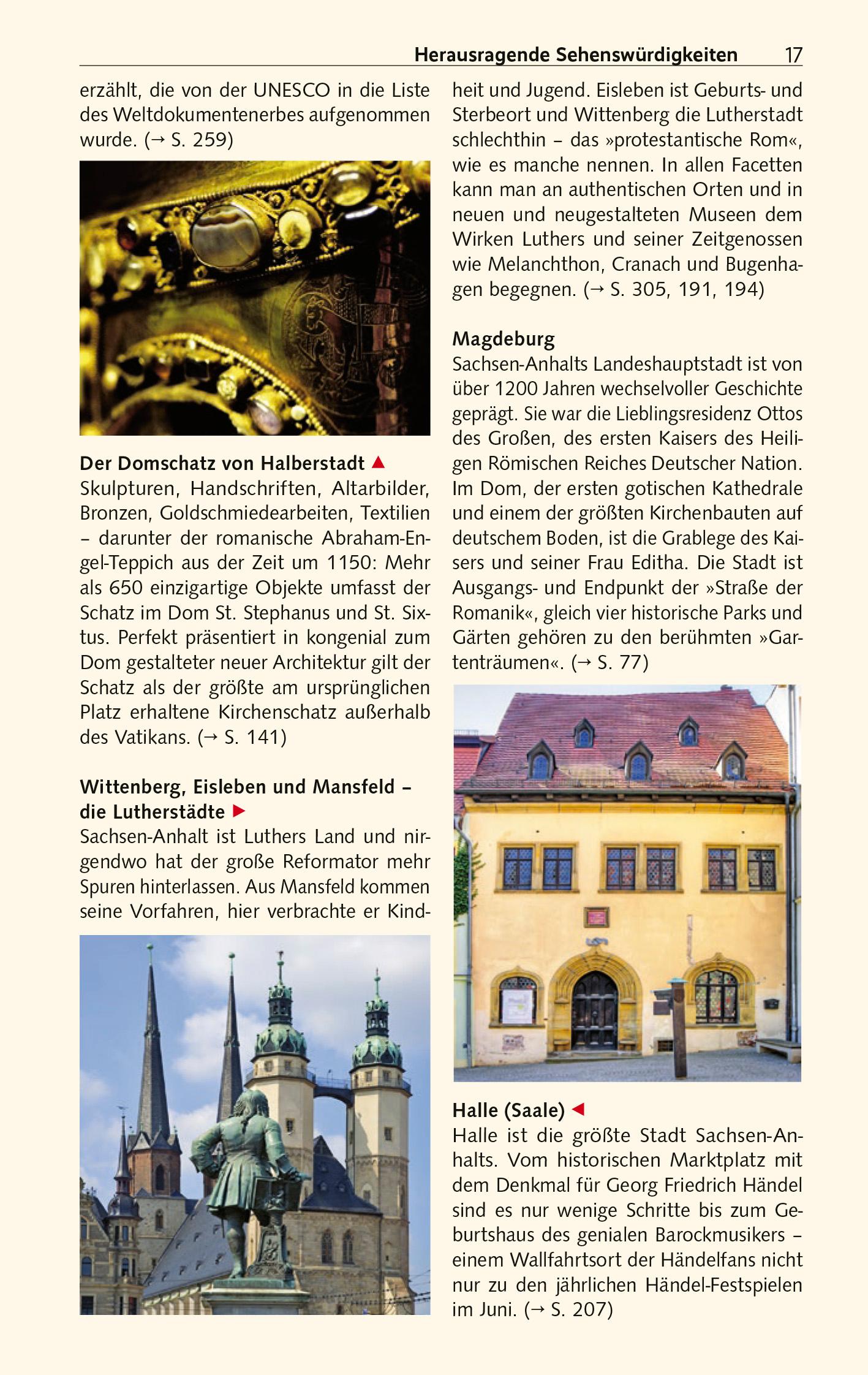 Beispielinhalt (Bild) TRESCHER Reiseführer Sachsen-Anhalt