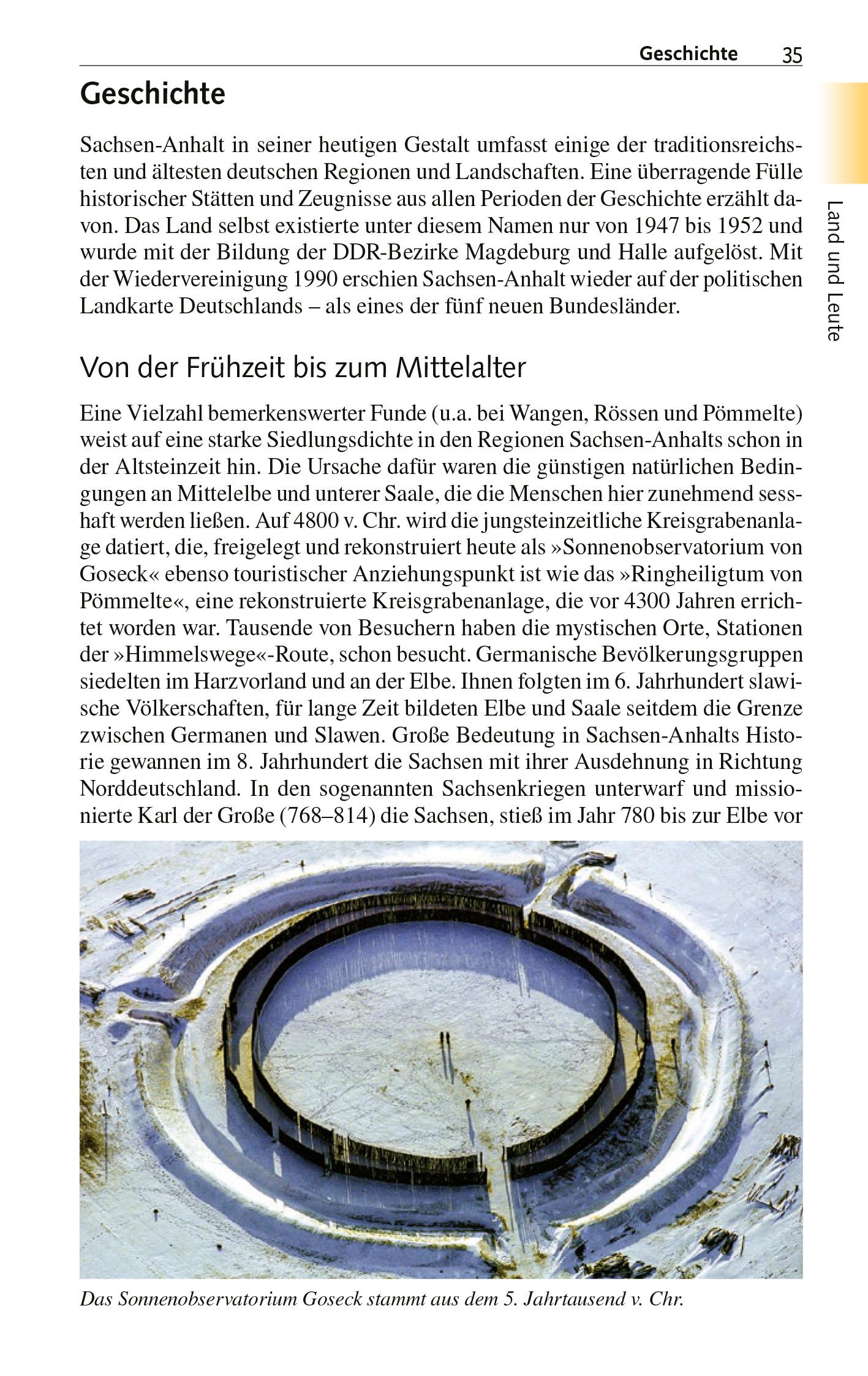 Beispielinhalt (Bild) TRESCHER Reiseführer Sachsen-Anhalt