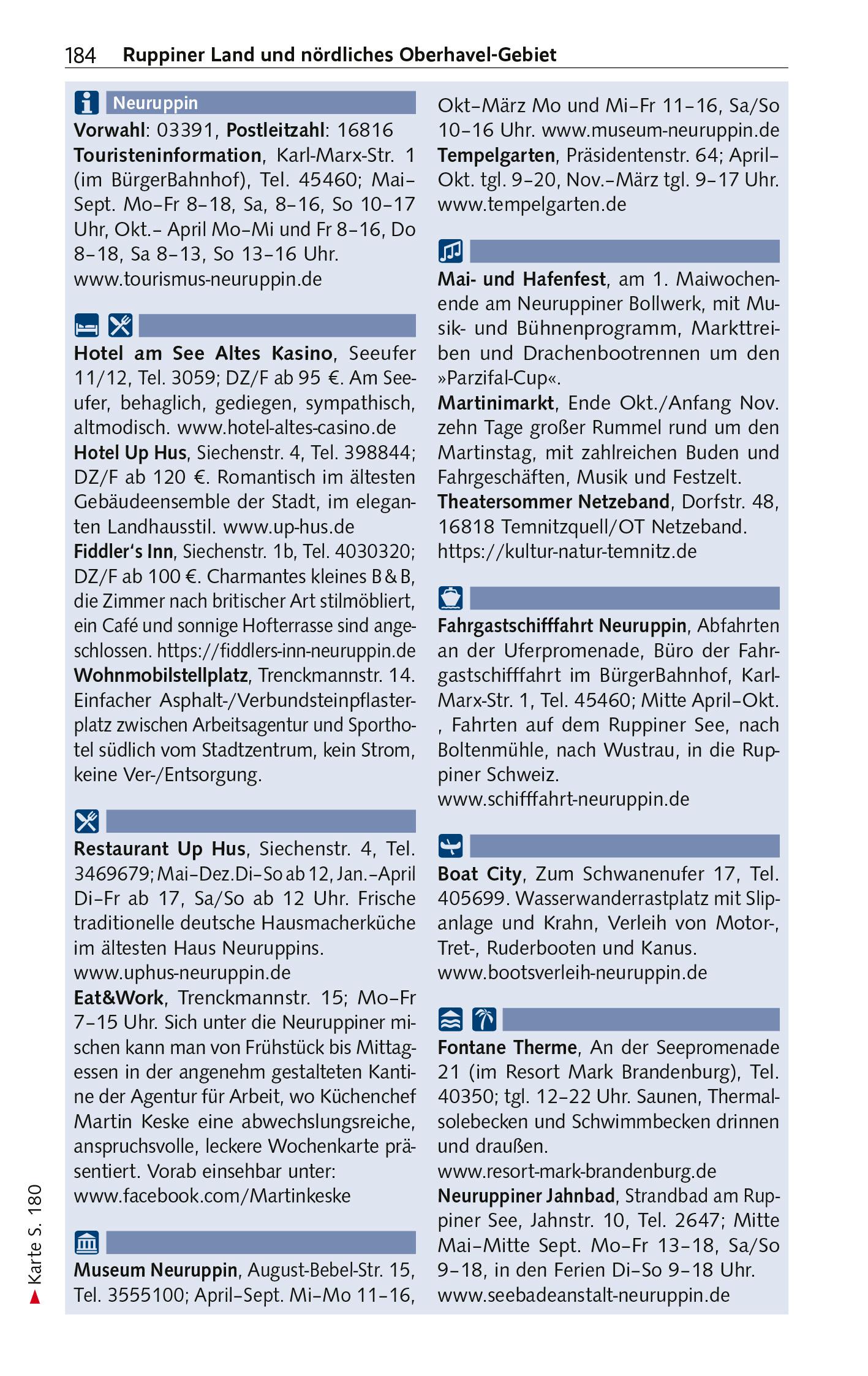 Beispielinhalt (Bild) TRESCHER Reiseführer Brandenburg