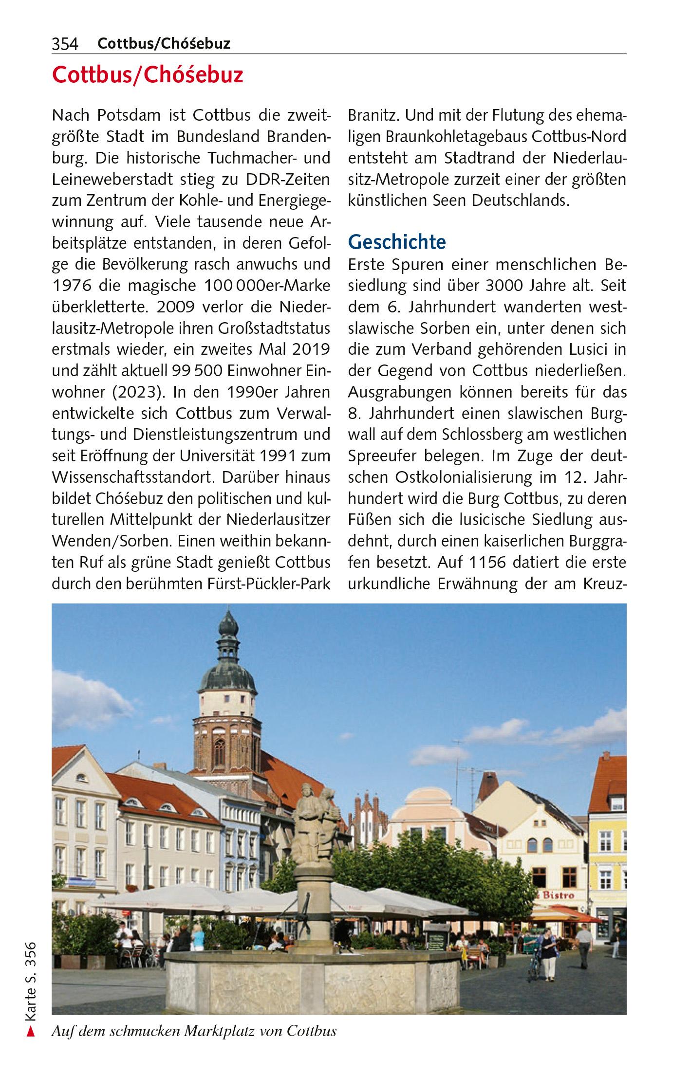 Beispielinhalt (Bild) TRESCHER Reiseführer Brandenburg