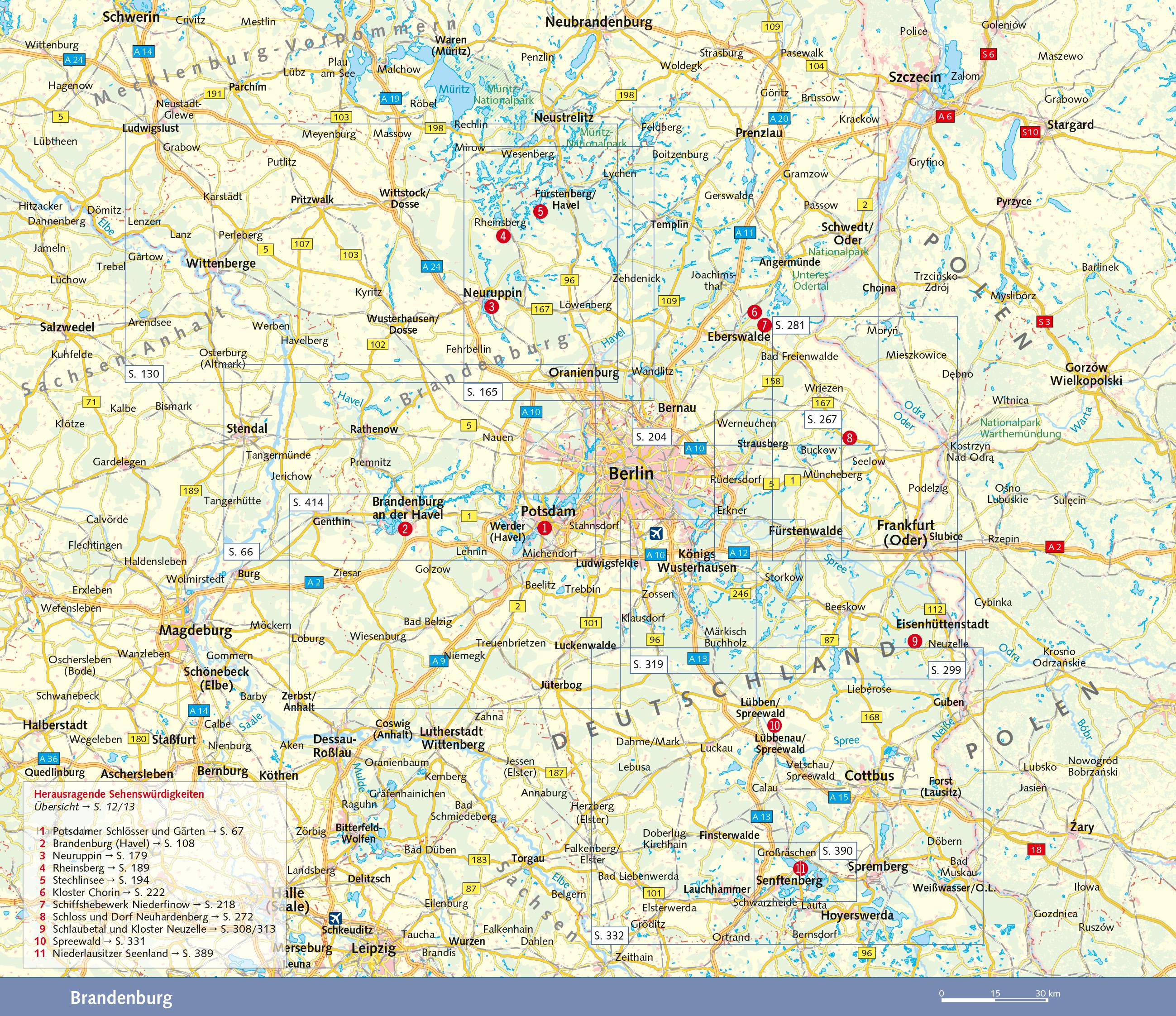 Beispielinhalt (Bild) TRESCHER Reiseführer Brandenburg