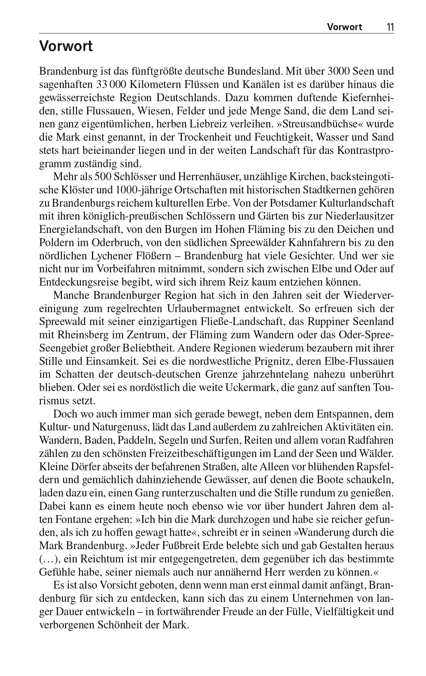 Beispielinhalt (Bild) TRESCHER Reiseführer Brandenburg