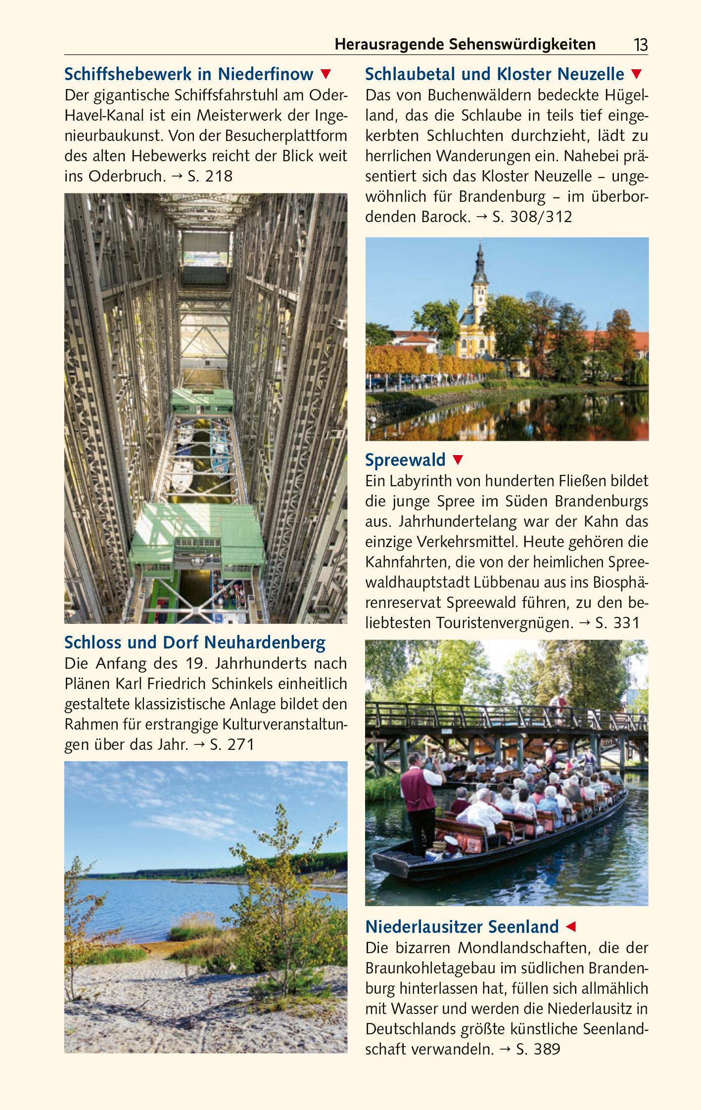 Beispielinhalt (Bild) TRESCHER Reiseführer Brandenburg