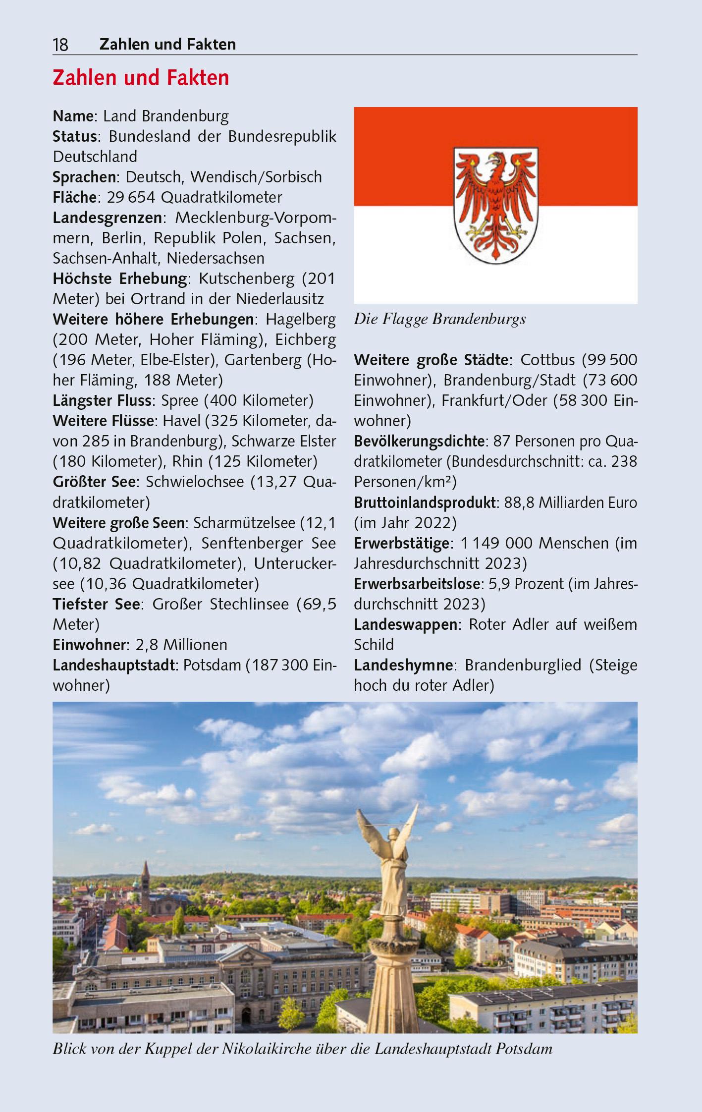 Beispielinhalt (Bild) TRESCHER Reiseführer Brandenburg