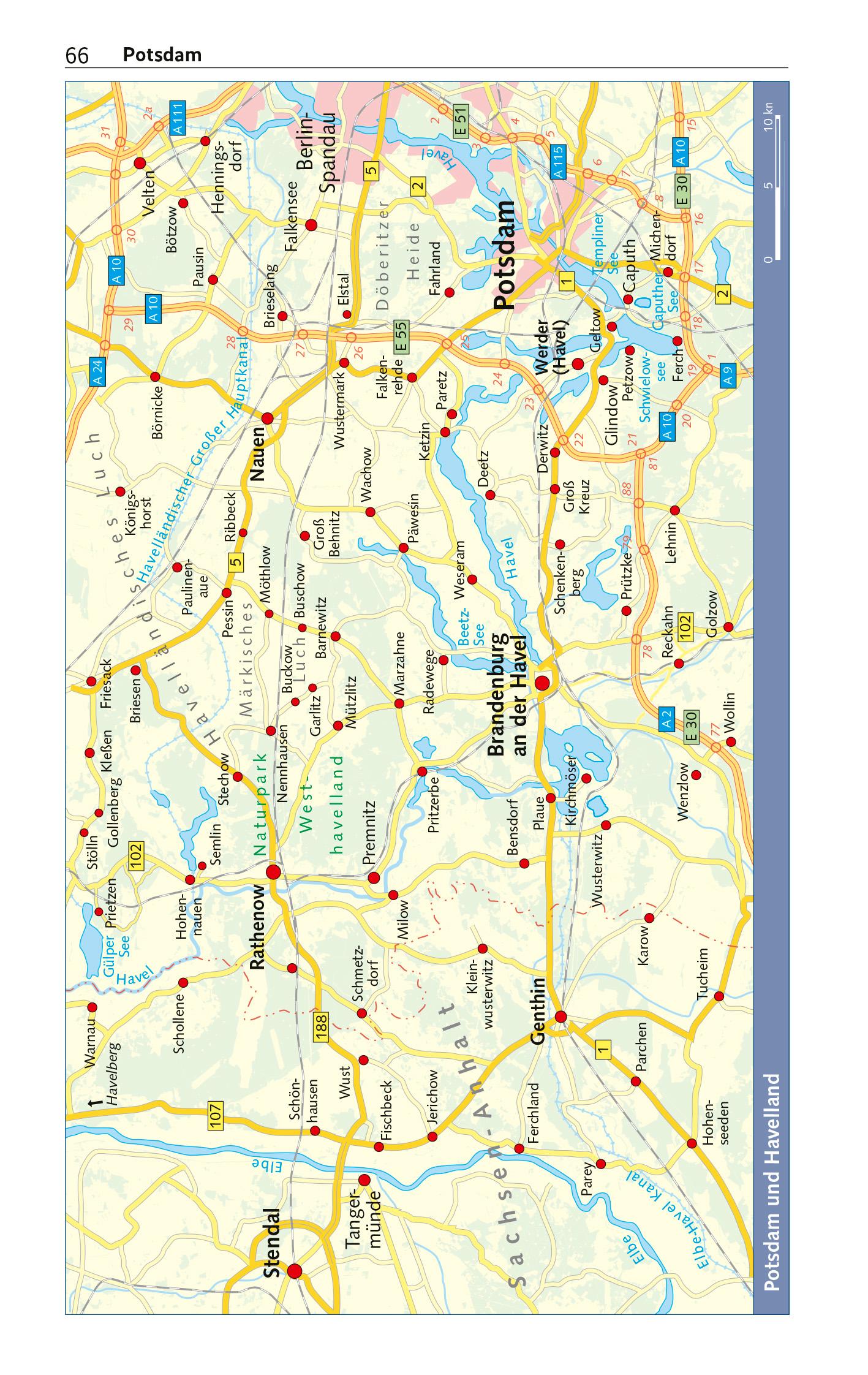 Beispielinhalt (Bild) TRESCHER Reiseführer Brandenburg