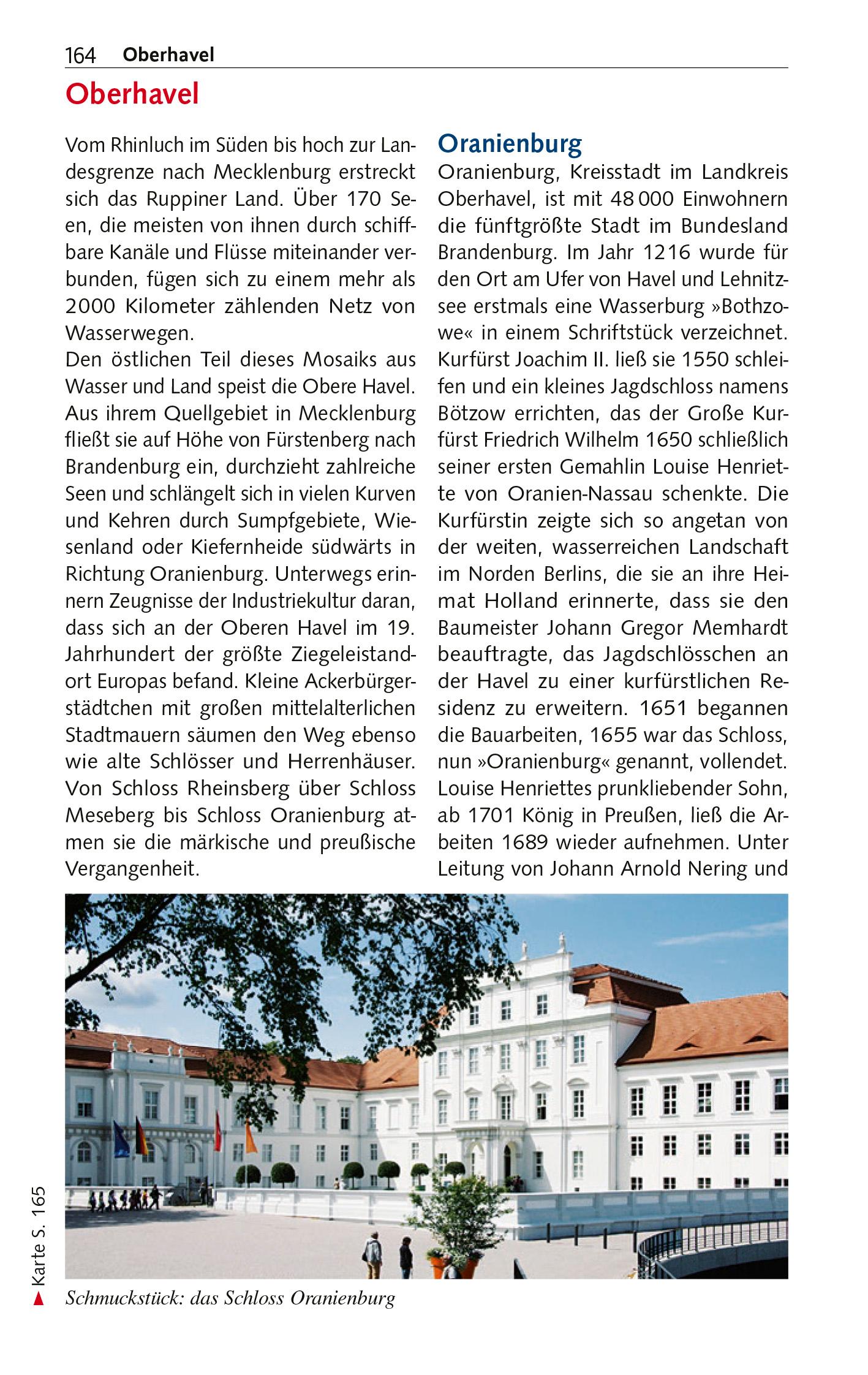 Beispielinhalt (Bild) TRESCHER Reiseführer Brandenburg