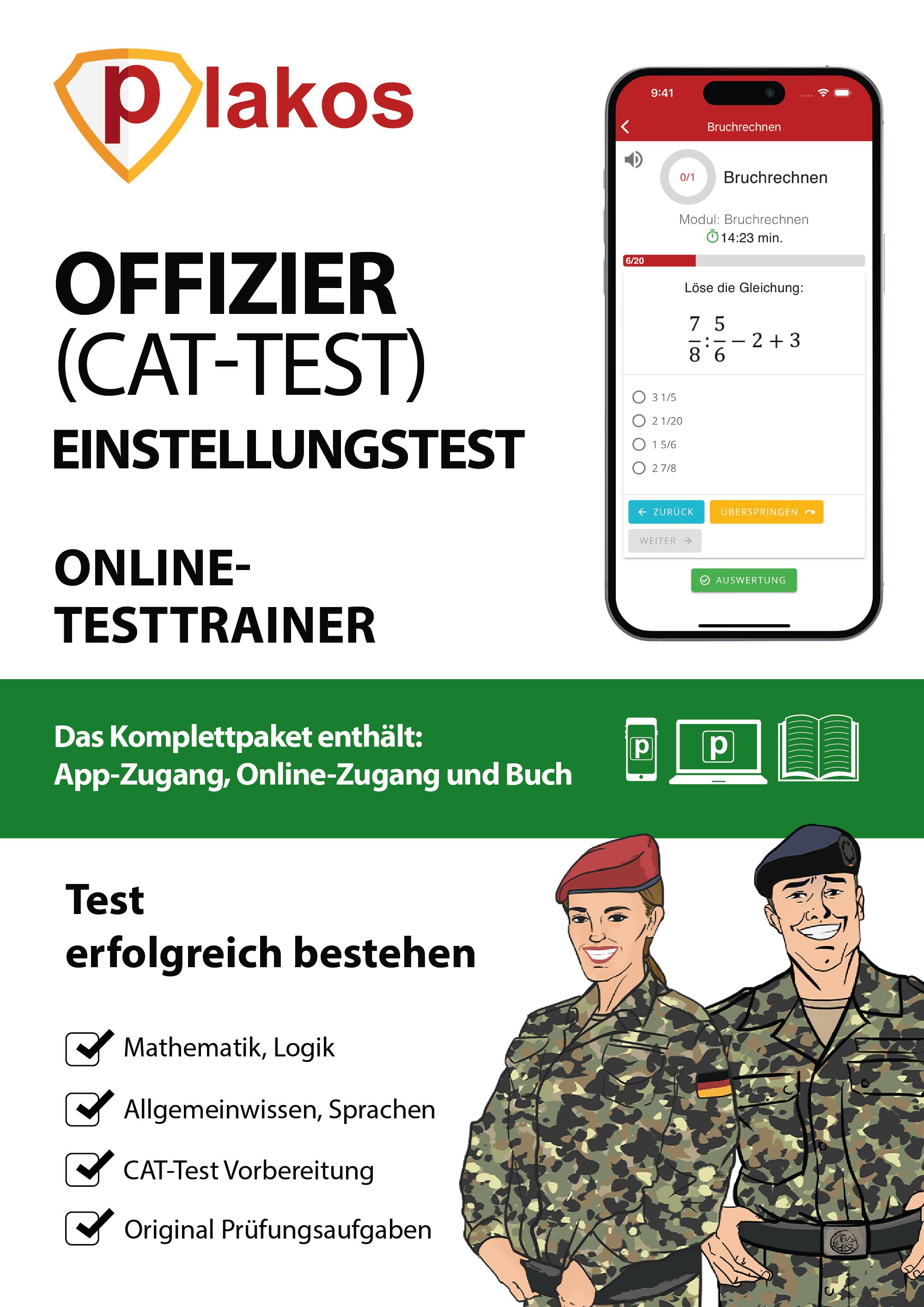 Vorderes Coverbild Offizier Einstellungstest (CAT Test)
