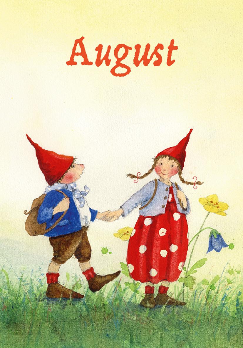 Beispielinhalt (Bild) Postkartenbuch 'Mit Pippa und Pelle durch das Jahr'