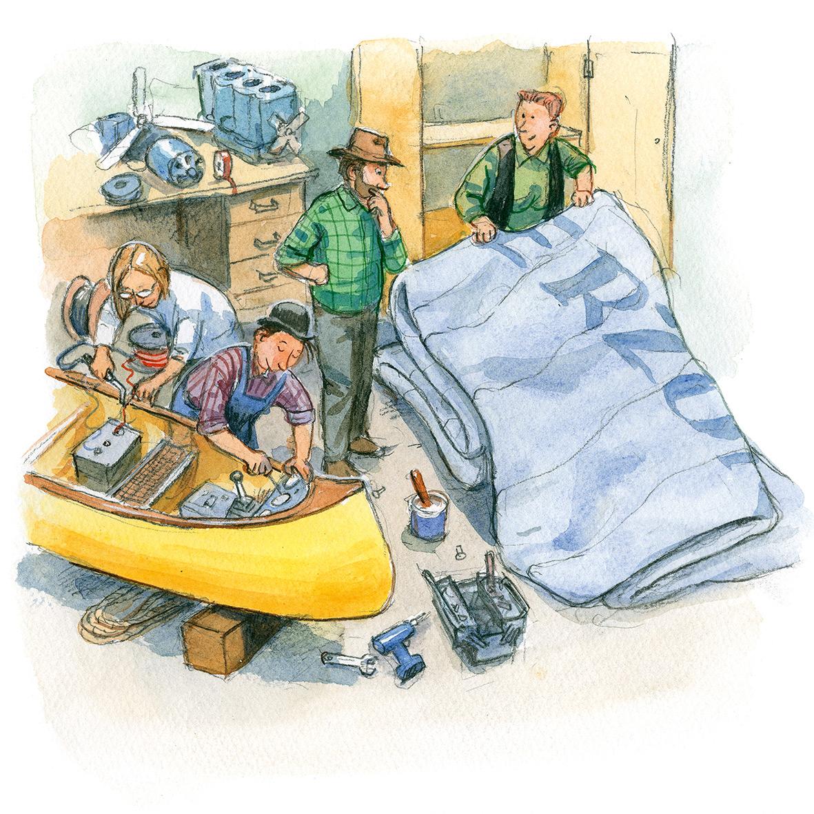 Beispielinhalt (Bild) Willy Werkel und der Zeppelin Brummelhummel