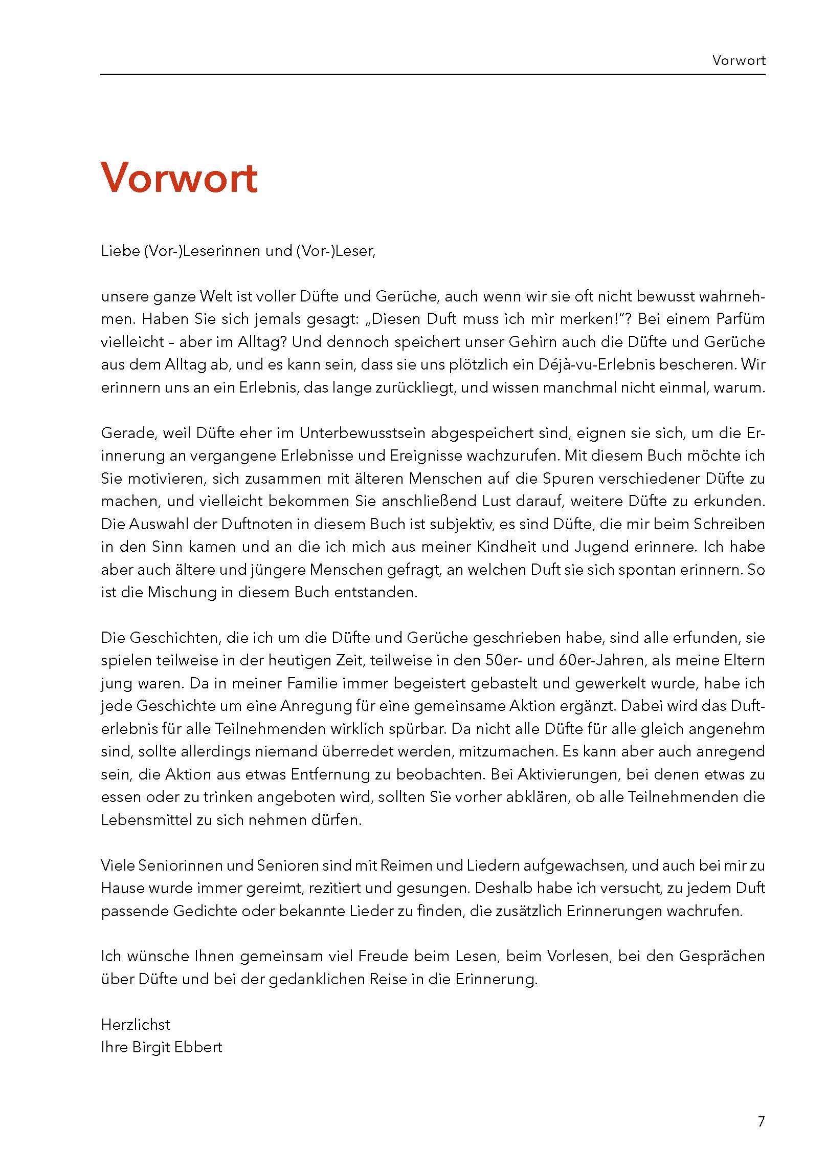 Beispielinhalt (Bild) Die Welt der Düfte - Geschichten und Aktivierungen für Senioren - auch mit Demenz