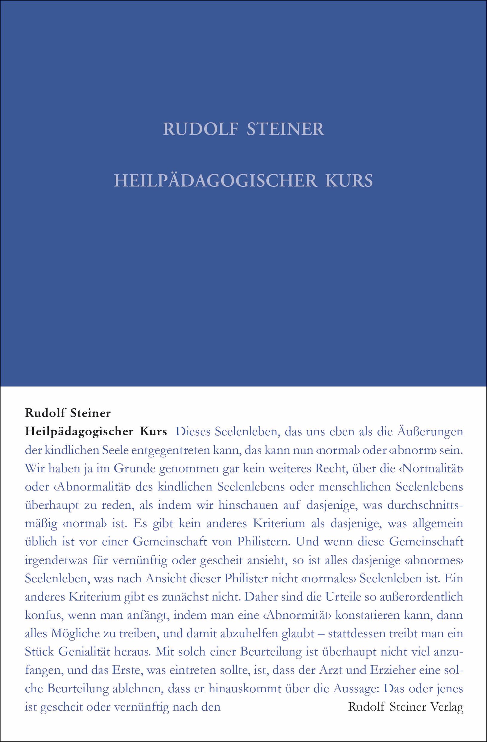 Vorderes Coverbild Heilpädagogischer Kurs