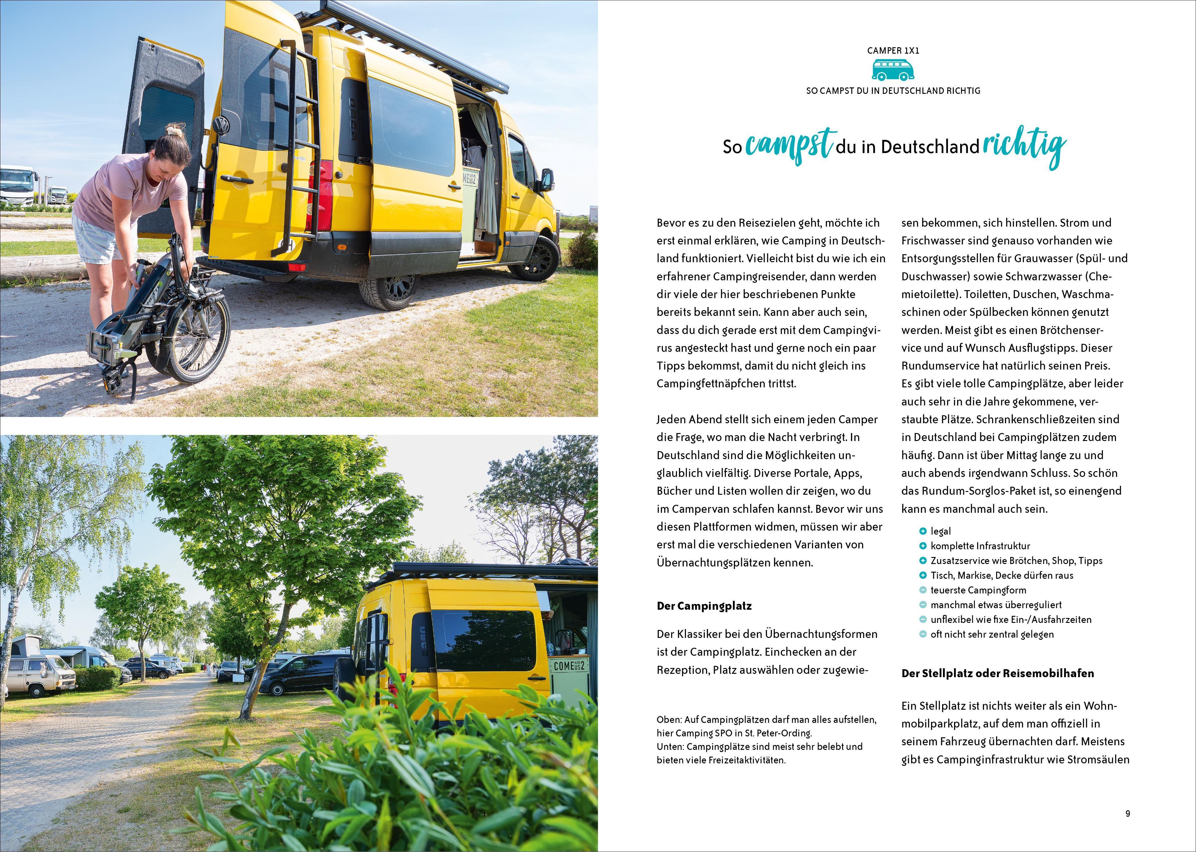 Beispielinhalt (Bild) On the Road Mit dem Campervan durch Deutschland