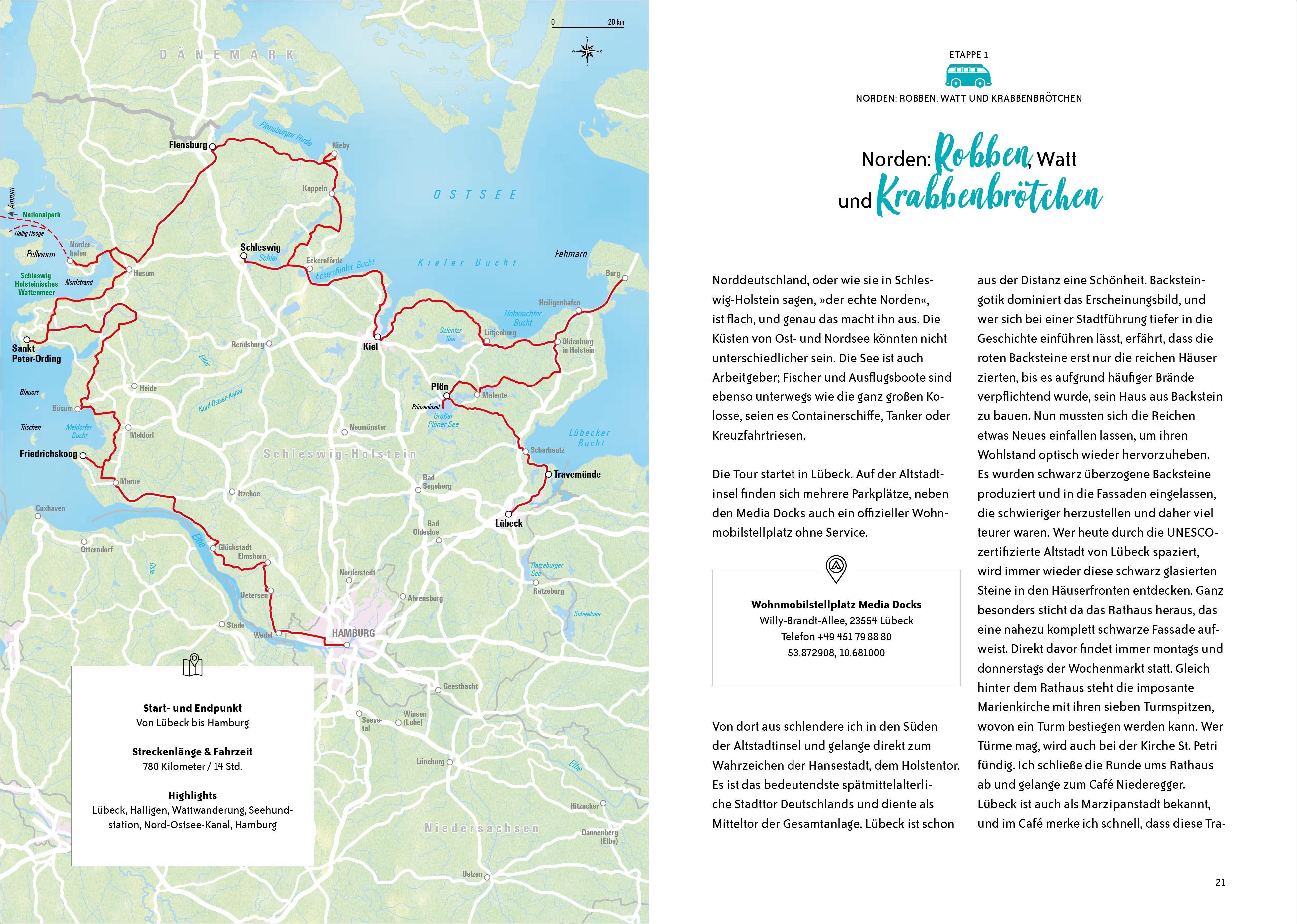 Beispielinhalt (Bild) On the Road Mit dem Campervan durch Deutschland