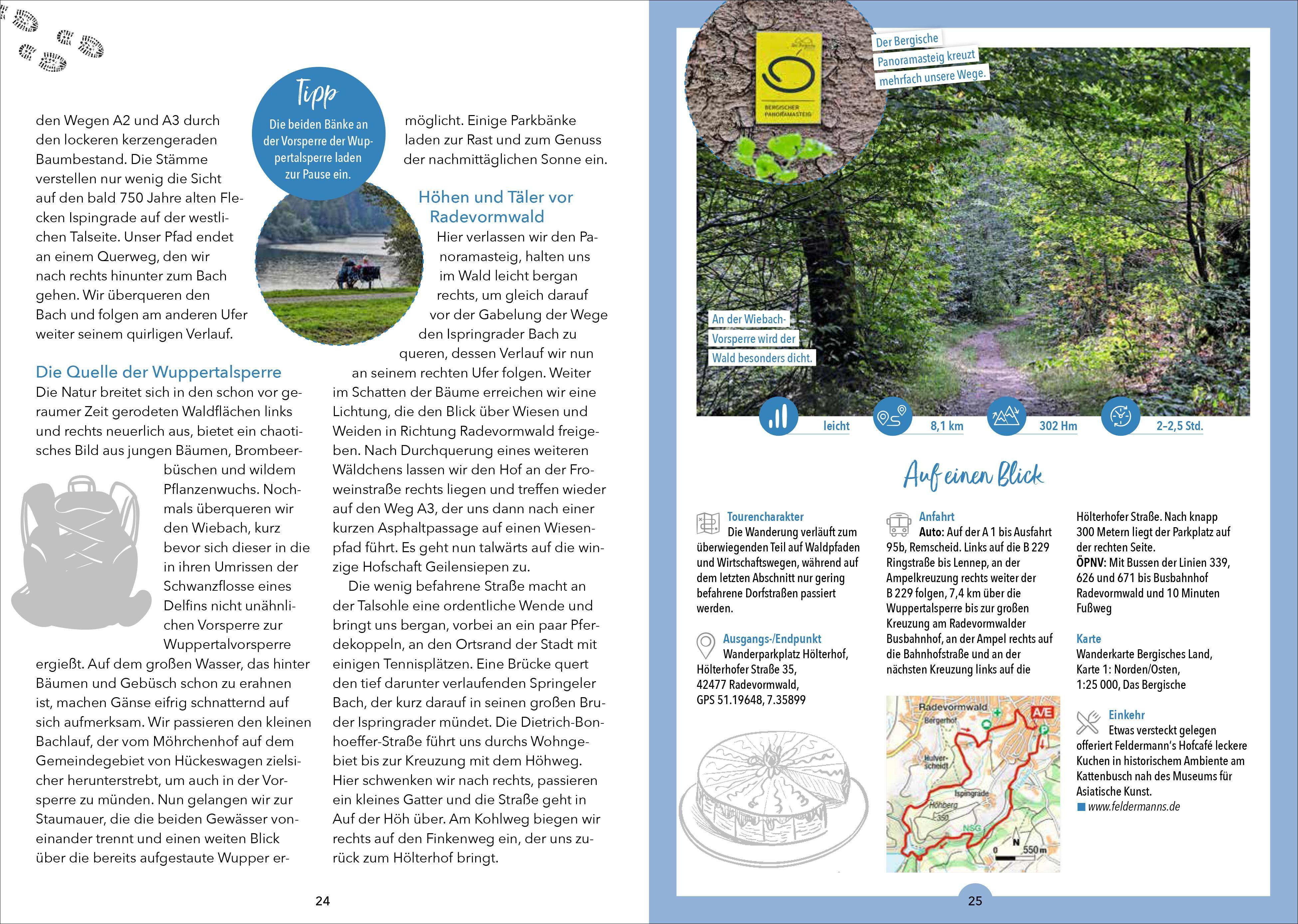 Beispielinhalt (Bild) Wander-Geheimtipps Bergisches Land