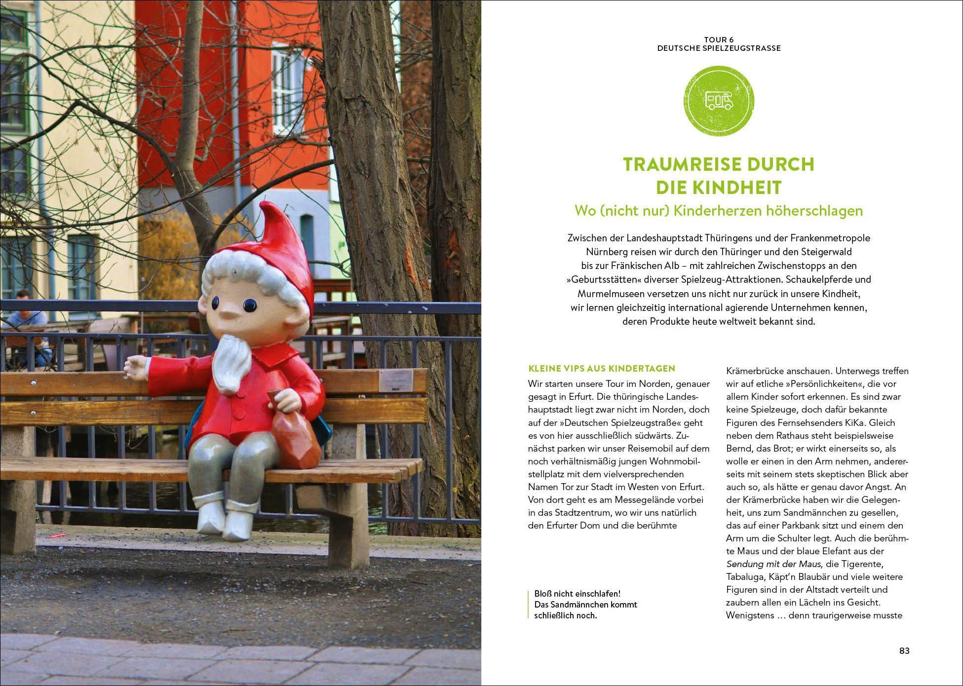 Beispielinhalt (Bild) Camperglück Deutschlands Ferienstraßen Die schönsten Traumrouten von der Alpenstraße bis zur Vulkanstraße