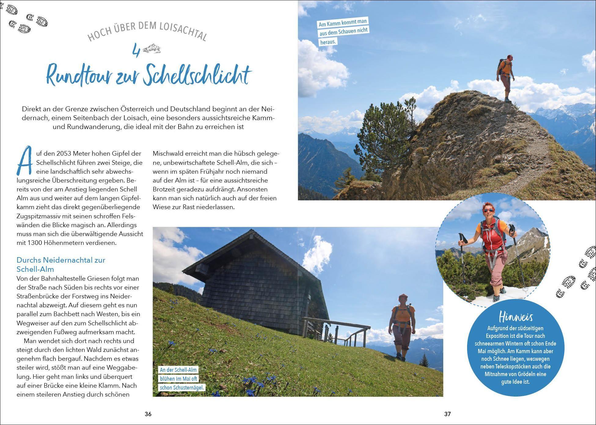 Beispielinhalt (Bild) Wanderungen für jede Jahreszeit Ammergauer Alpen