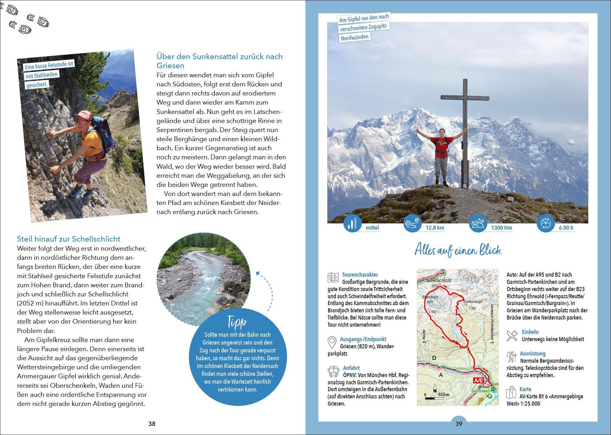 Beispielinhalt (Bild) Wanderungen für jede Jahreszeit Ammergauer Alpen