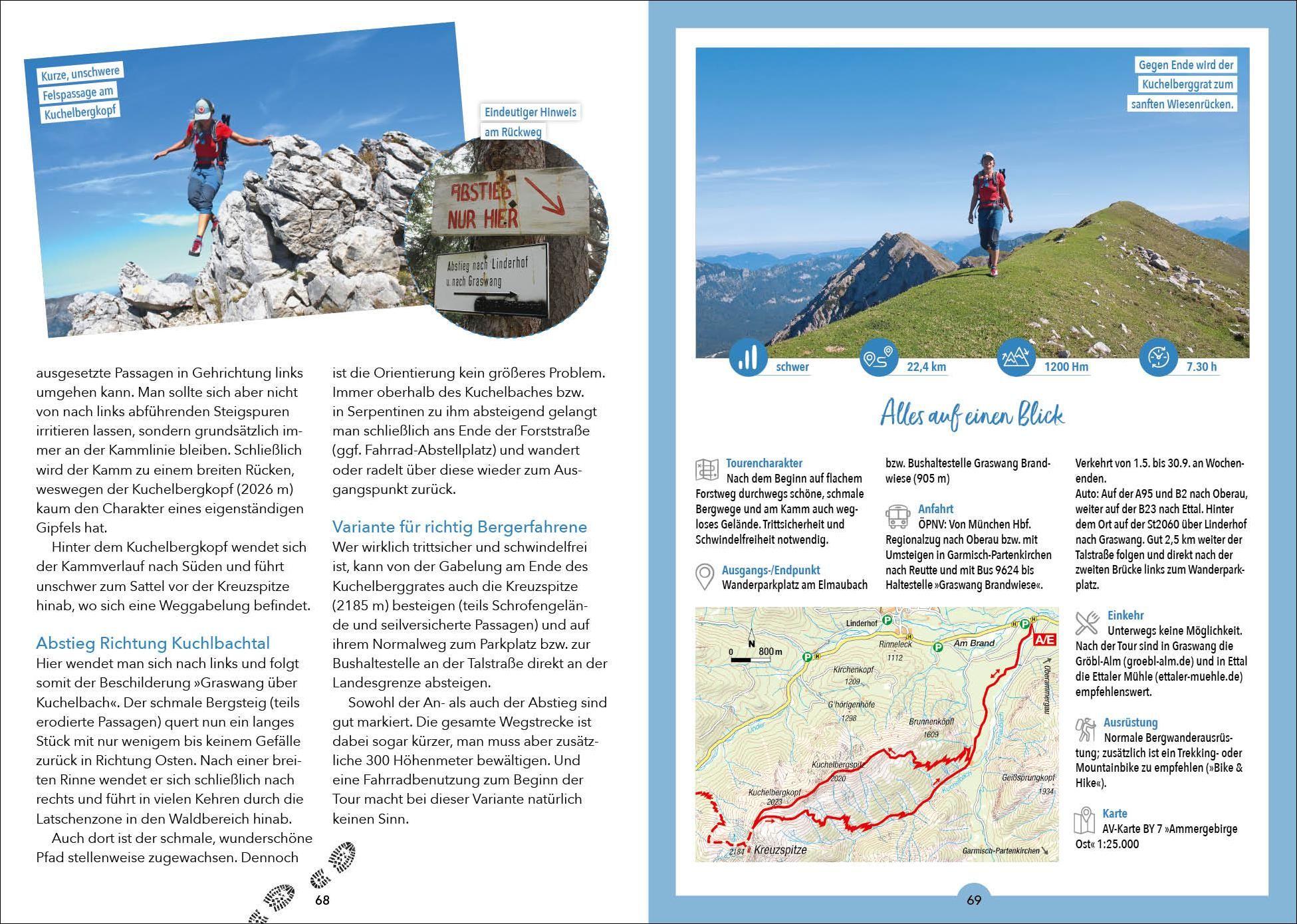Beispielinhalt (Bild) Wanderungen für jede Jahreszeit Ammergauer Alpen