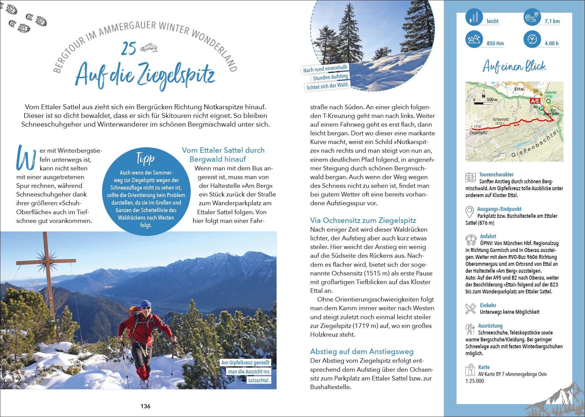 Beispielinhalt (Bild) Wanderungen für jede Jahreszeit Ammergauer Alpen
