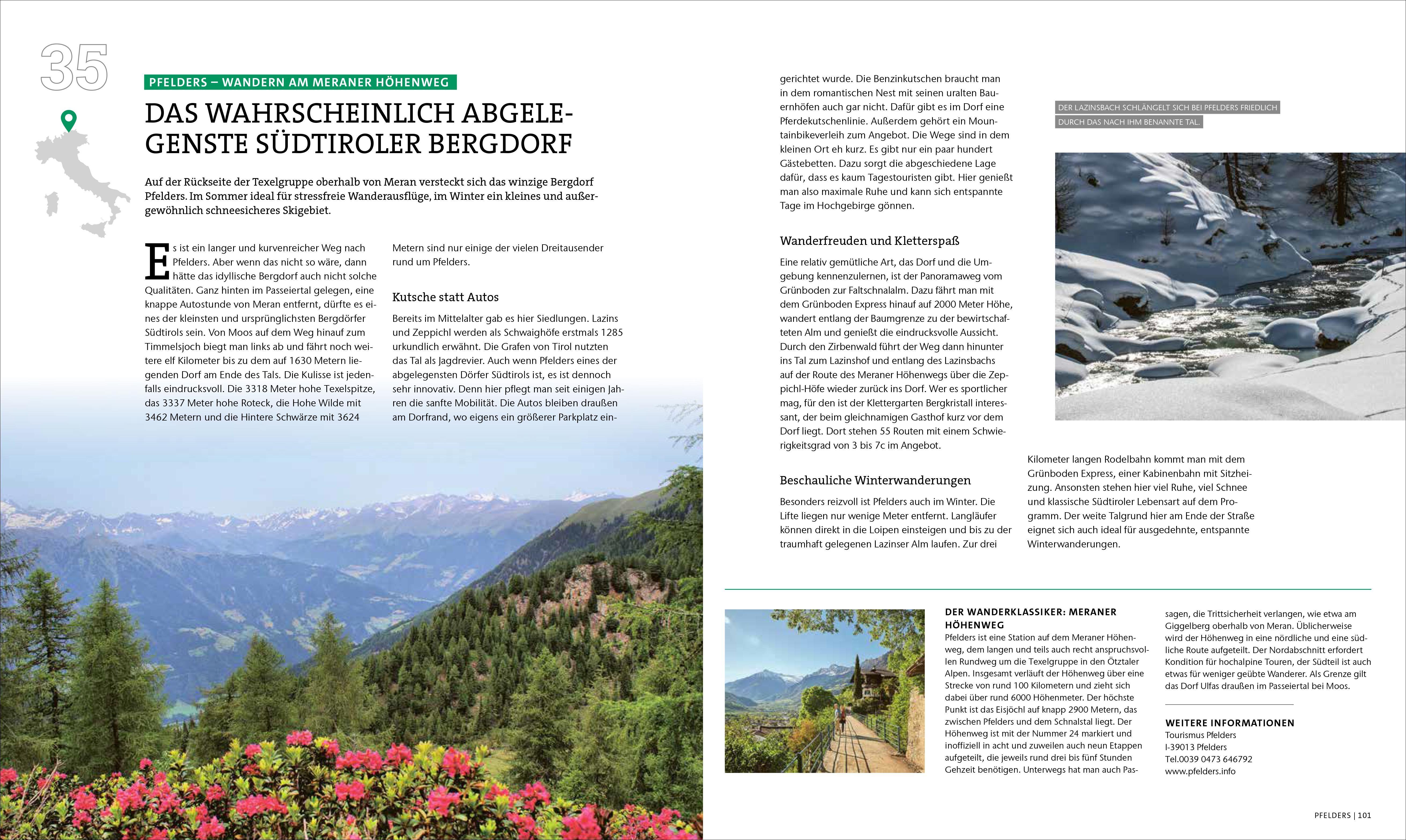 Beispielinhalt (Bild) Secret Places Alpen mit dem Wohnmobil