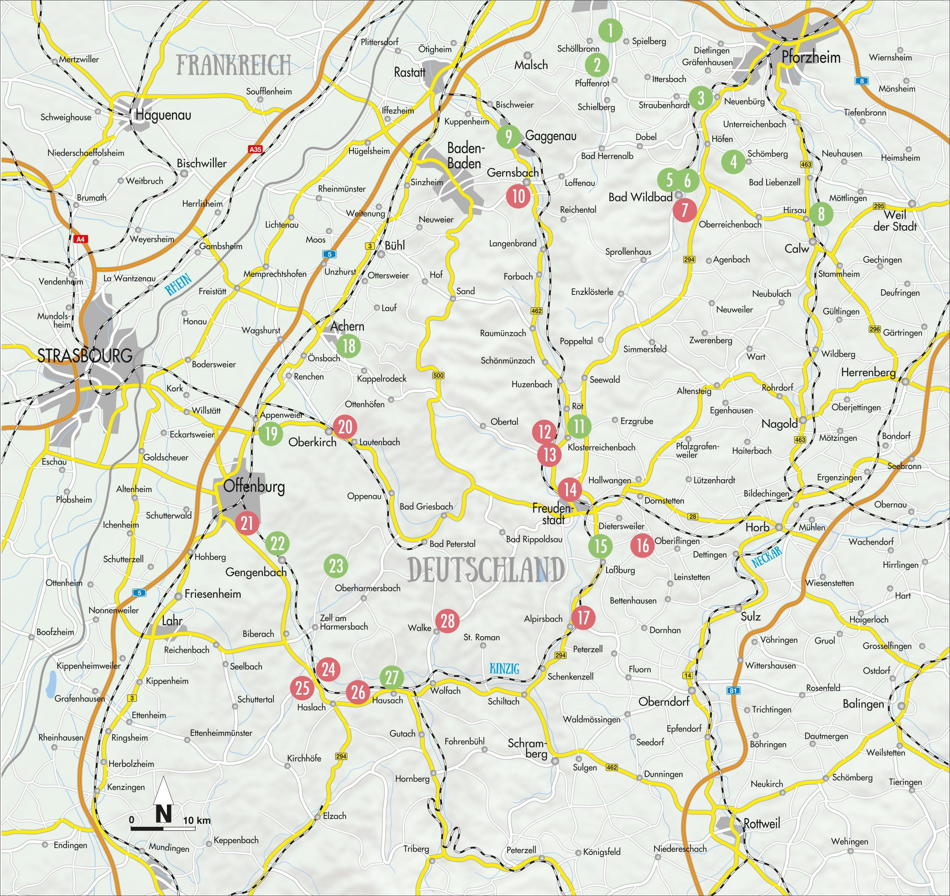Beispielinhalt (Bild) Cafés und Ateliers Nördlicher Schwarzwald