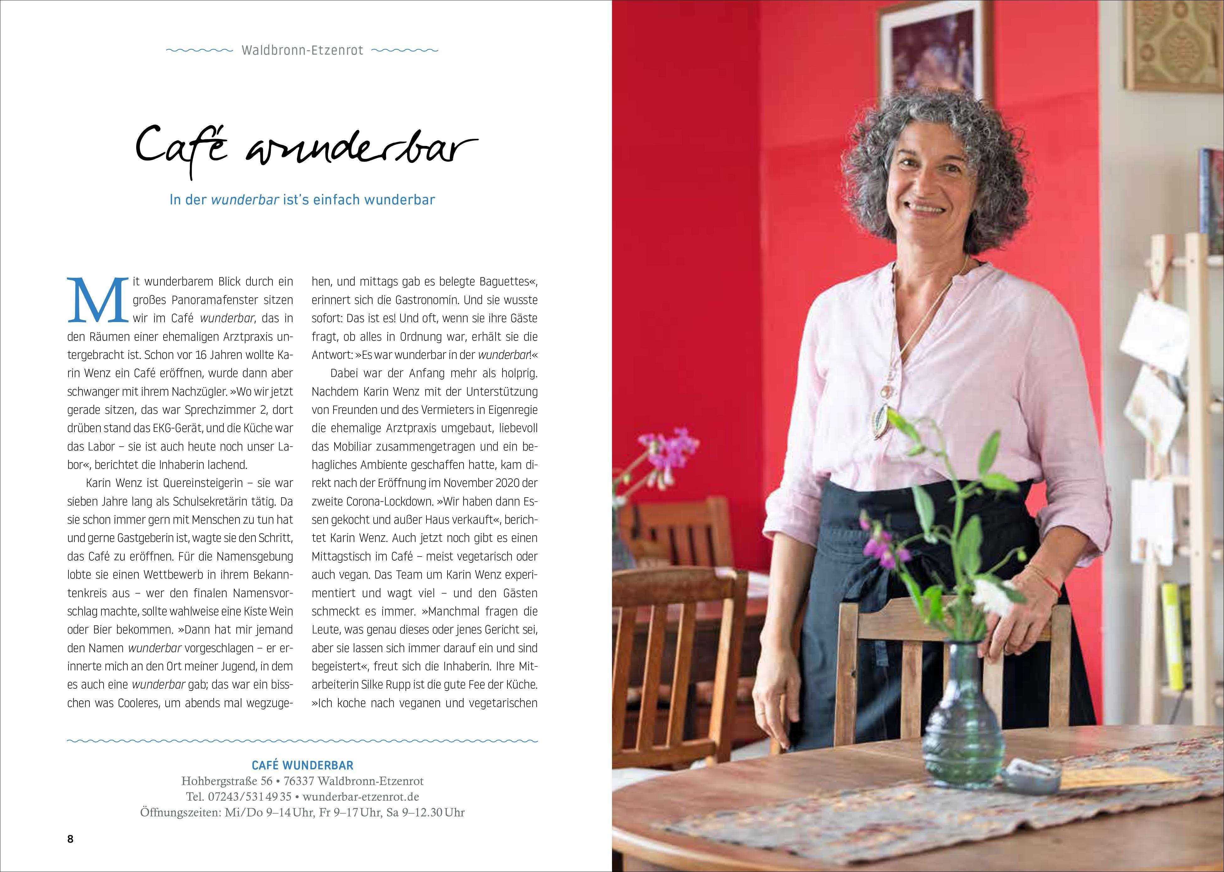 Beispielinhalt (Bild) Cafés und Ateliers Nördlicher Schwarzwald