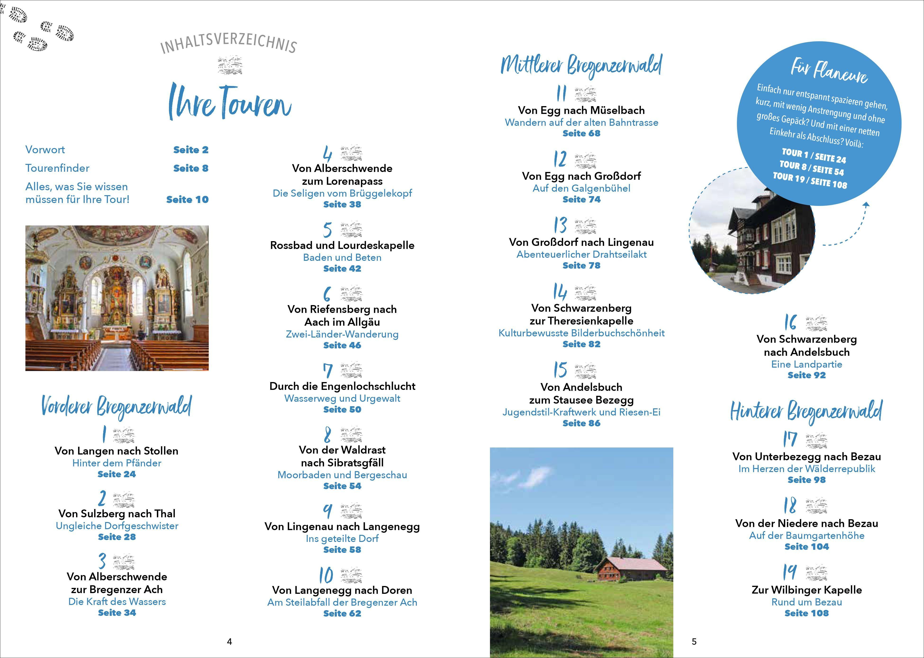 Beispielinhalt (Bild) Wanderungen für Senioren Bregenzerwald