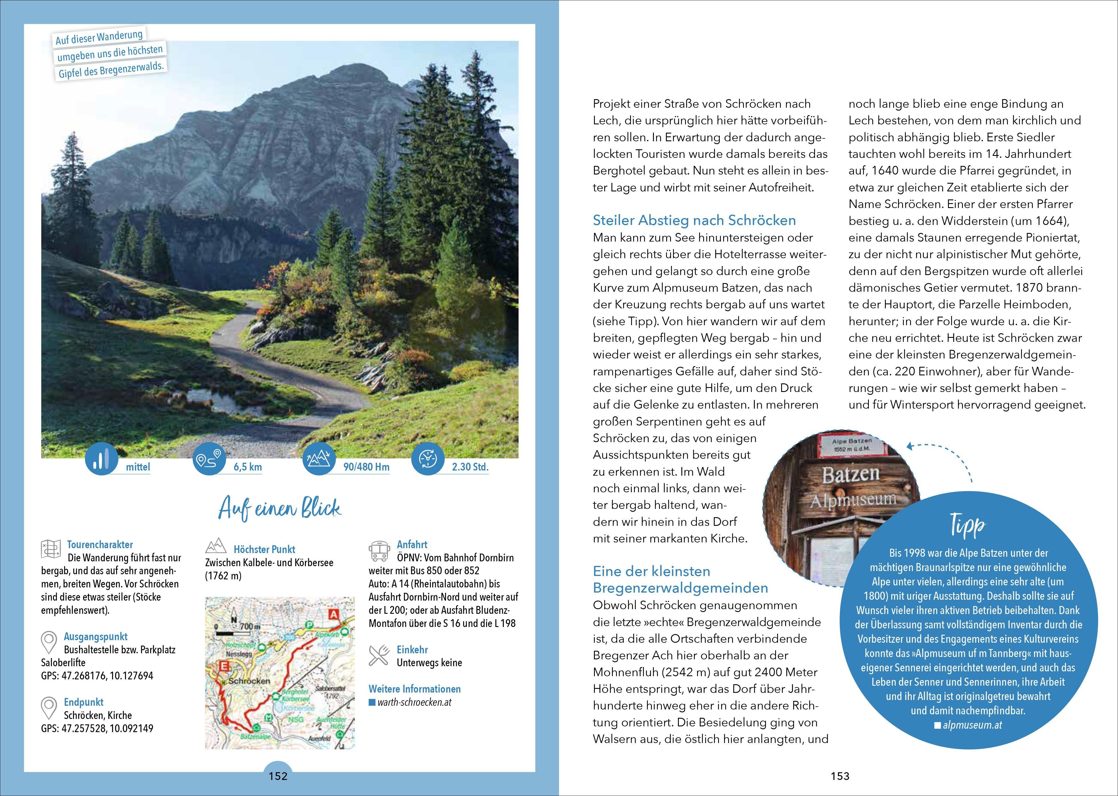 Beispielinhalt (Bild) Wanderungen für Senioren Bregenzerwald