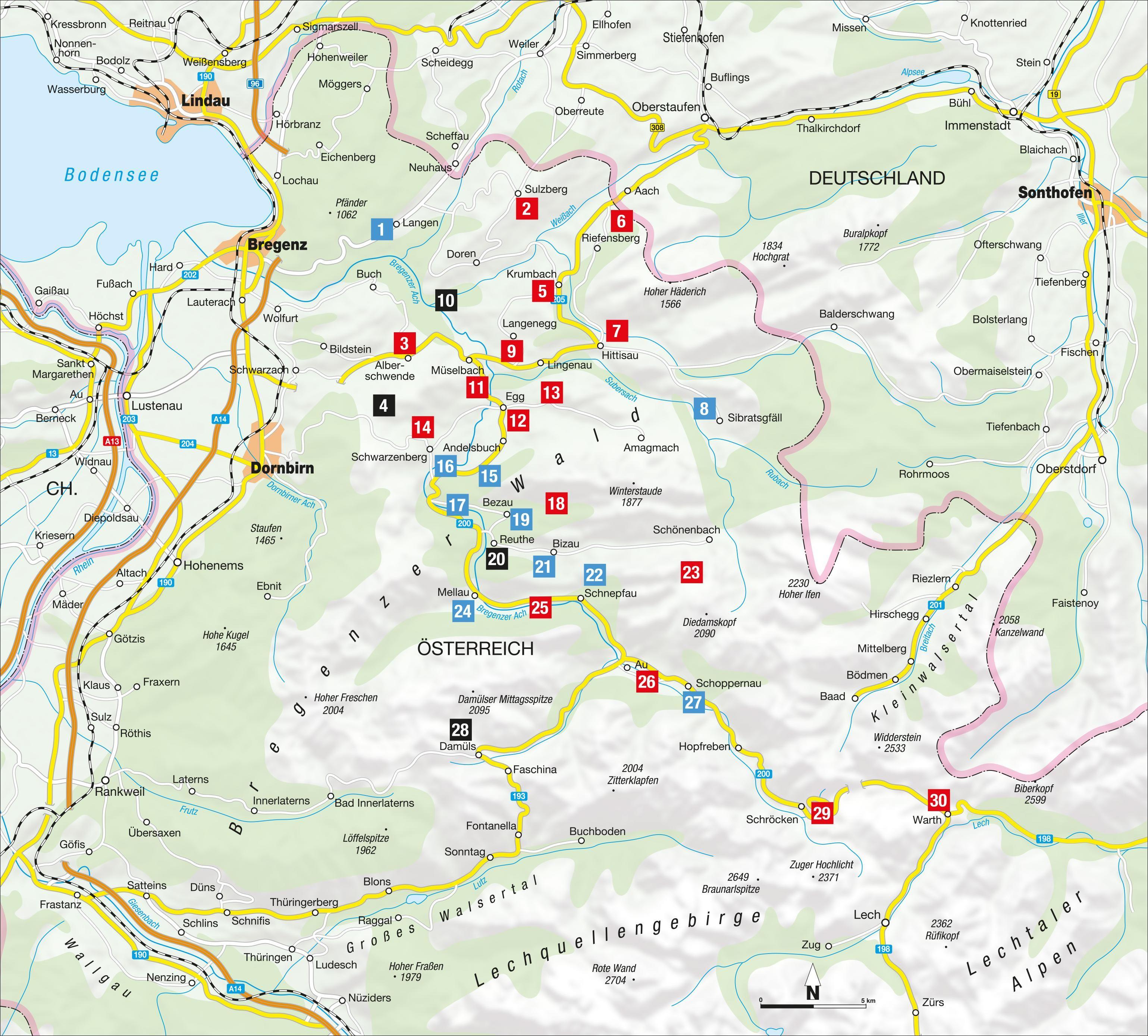 Beispielinhalt (Bild) Wanderungen für Senioren Bregenzerwald