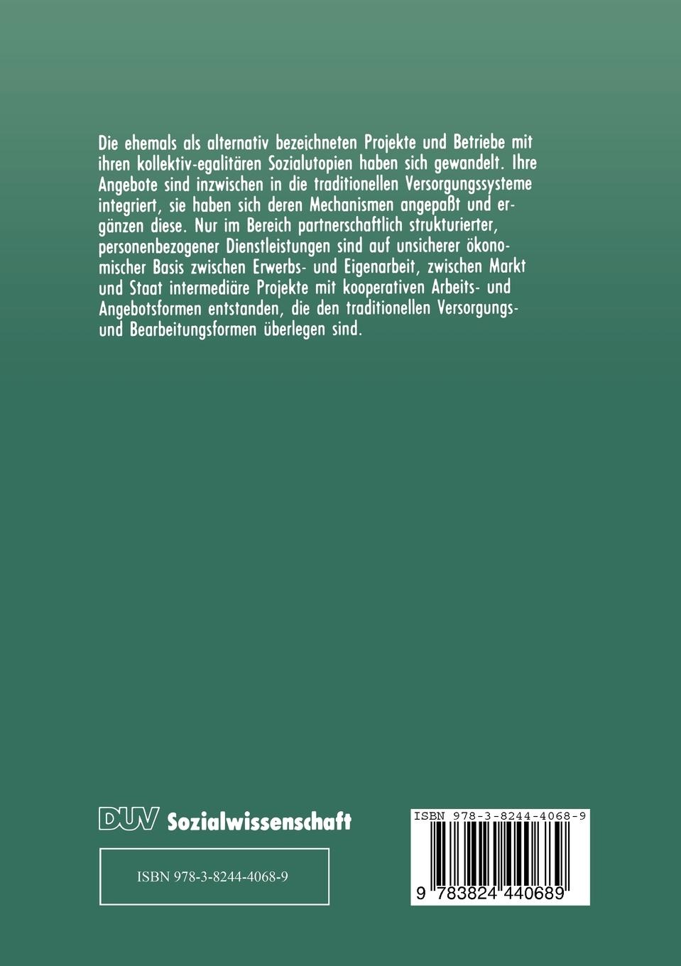 Rückseitencover Individualisierung und neue Formen der Kooperation