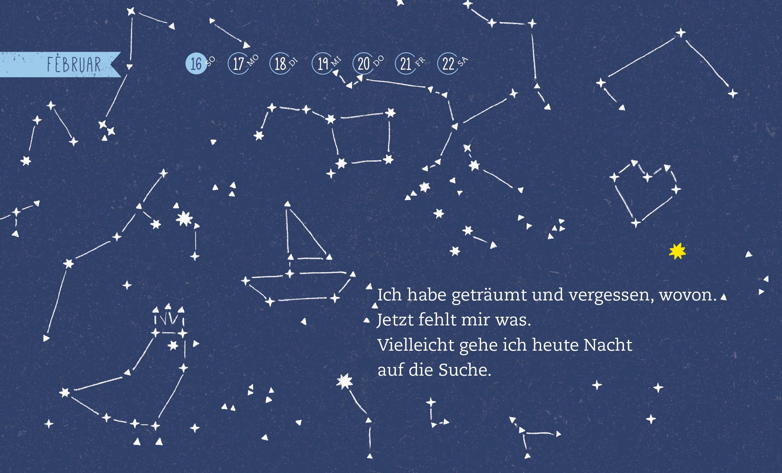 Beispielinhalt (Bild) Luft nach oben 2025. Der Sonntagskalender