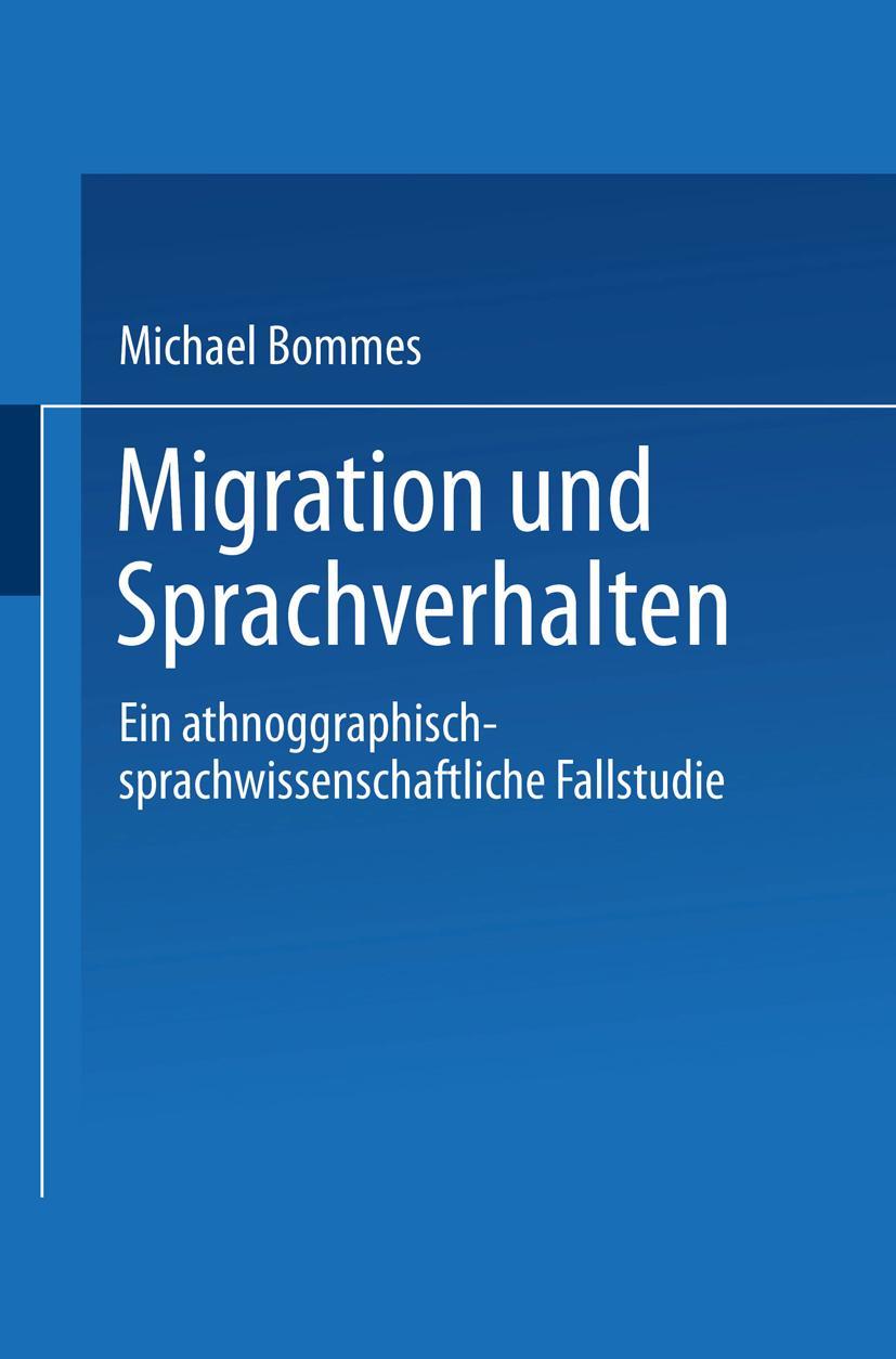 Vorderes Coverbild Migration und Sprachverhalten