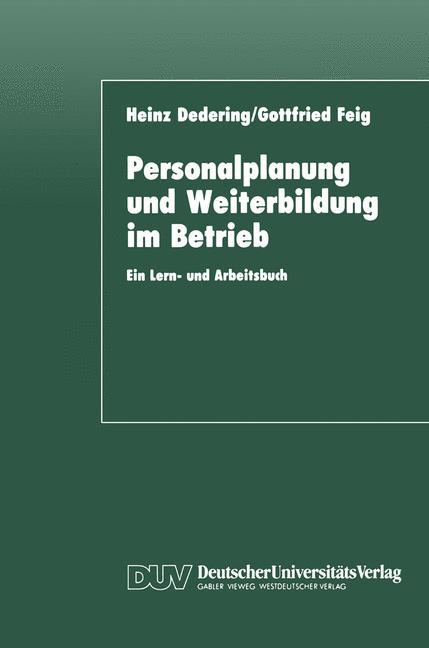 Vorderes Coverbild Personalplanung und Weiterbildung im Betrieb
