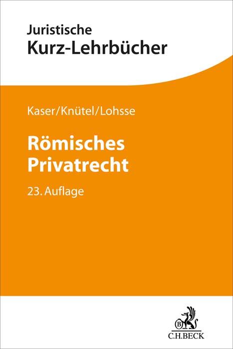 Vorderes Coverbild Römisches Privatrecht