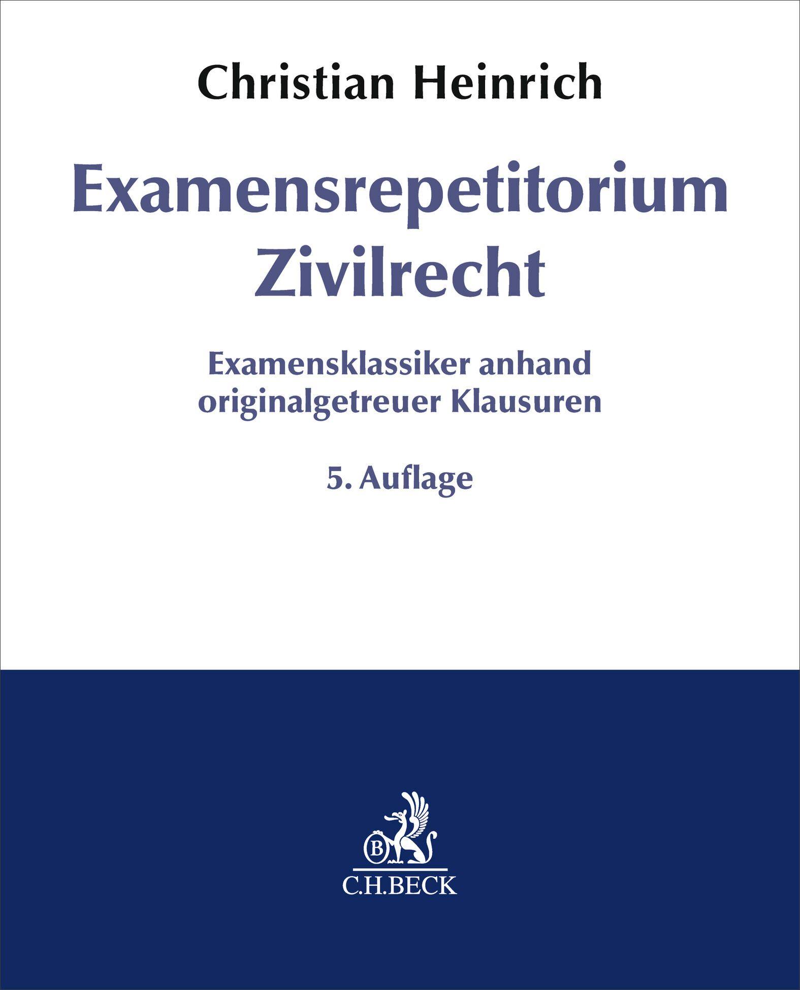 Vorderes Coverbild Examensrepetitorium Zivilrecht