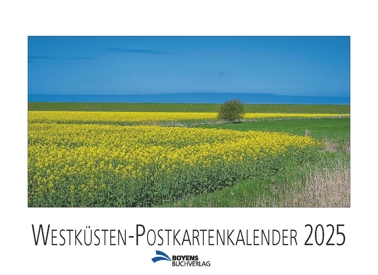 Vorderes Coverbild Westküsten-Postkartenkalender 2025