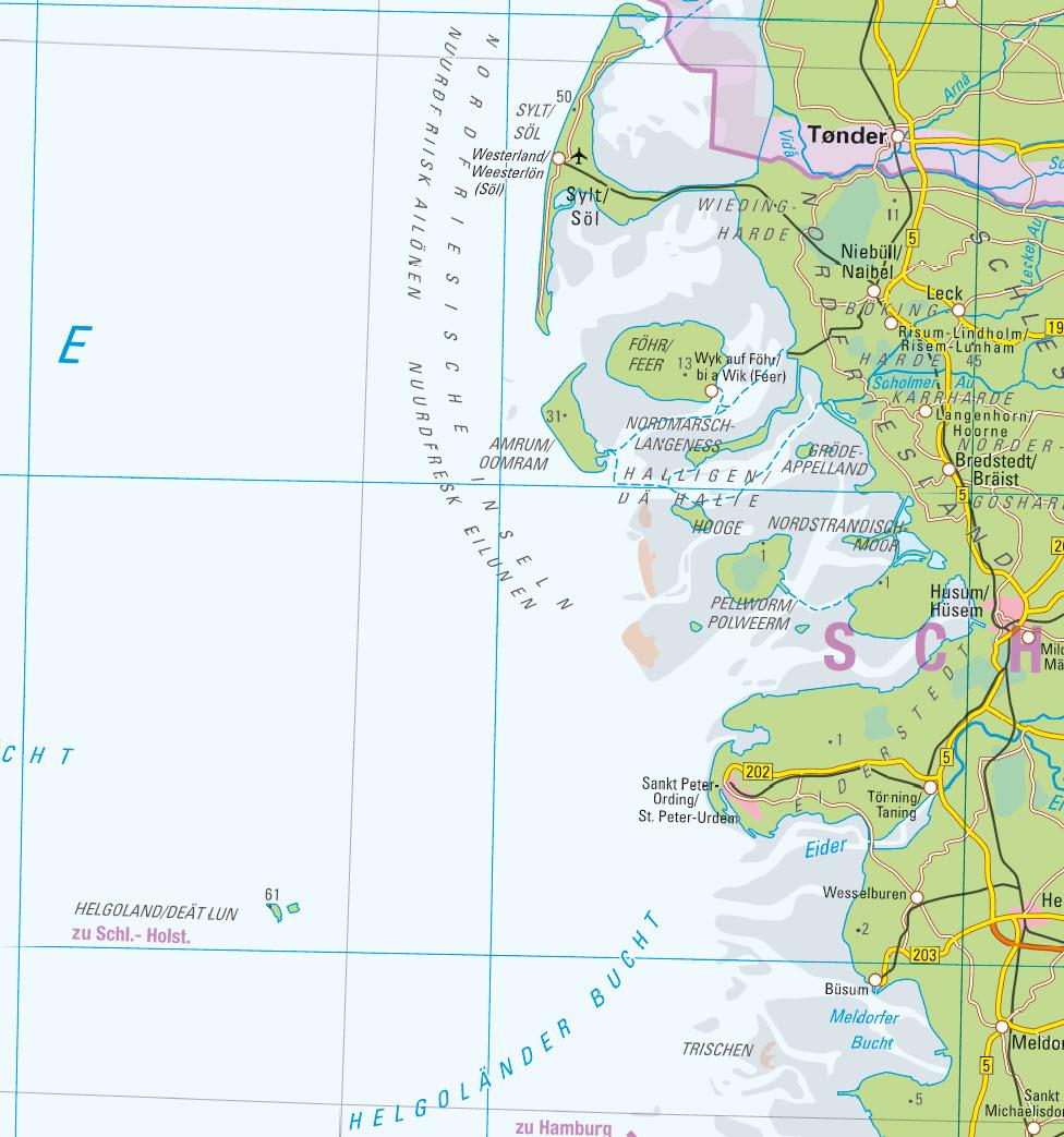 Beispielinhalt (Bild) Übersichtskarte Deutschland 1:750 000