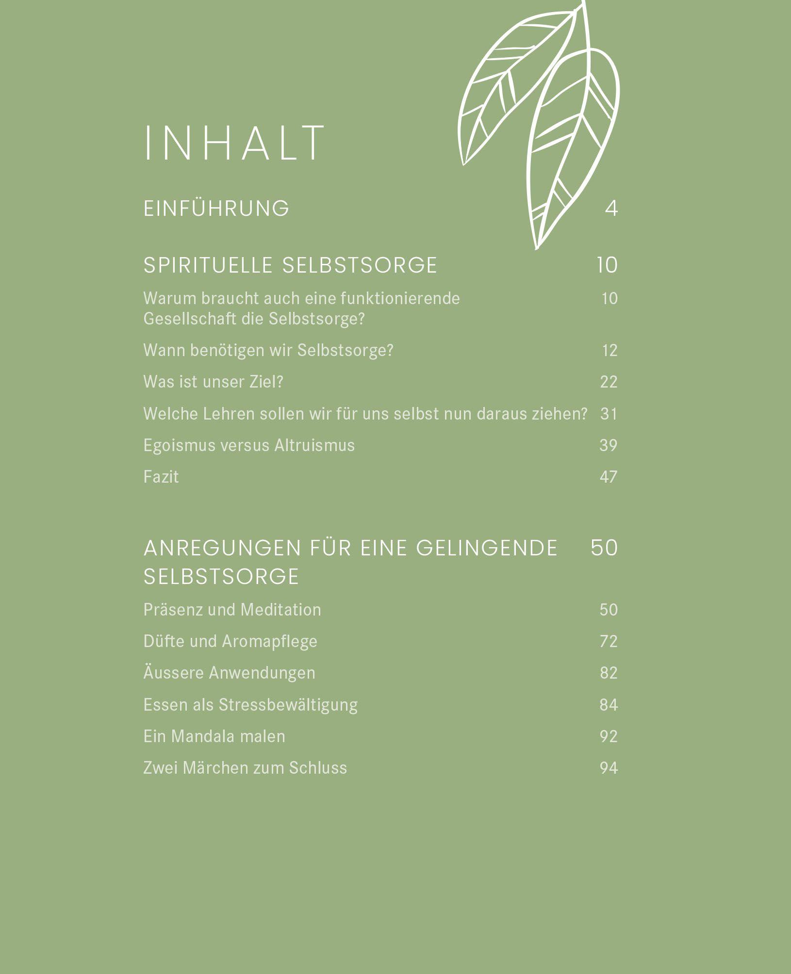 Beispielinhalt (Bild) Achte Dich selbst