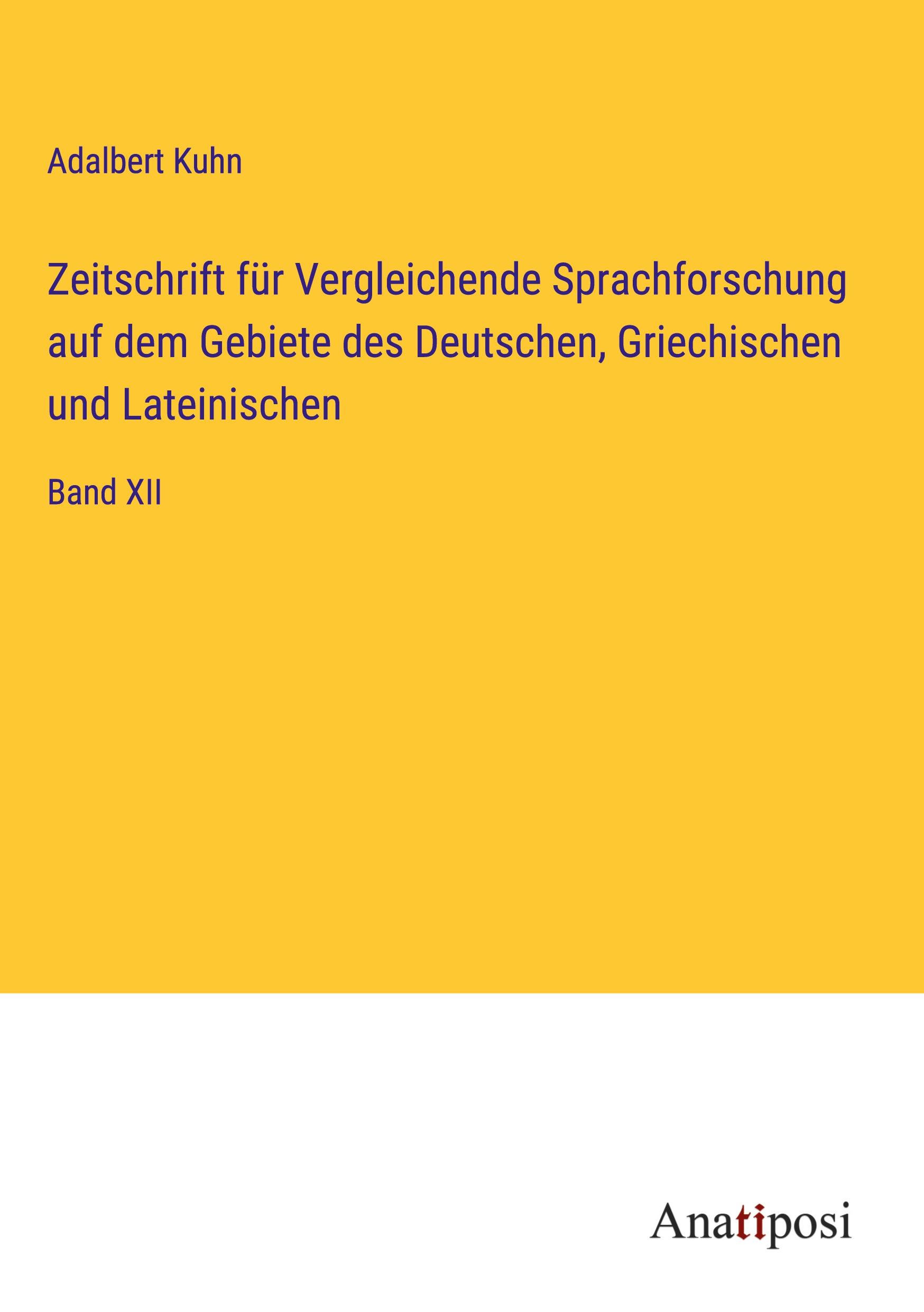 Vorderes Coverbild Zeitschrift für Vergleichende Sprachforschung auf dem Gebiete des Deutschen, Griechischen und Lateinischen