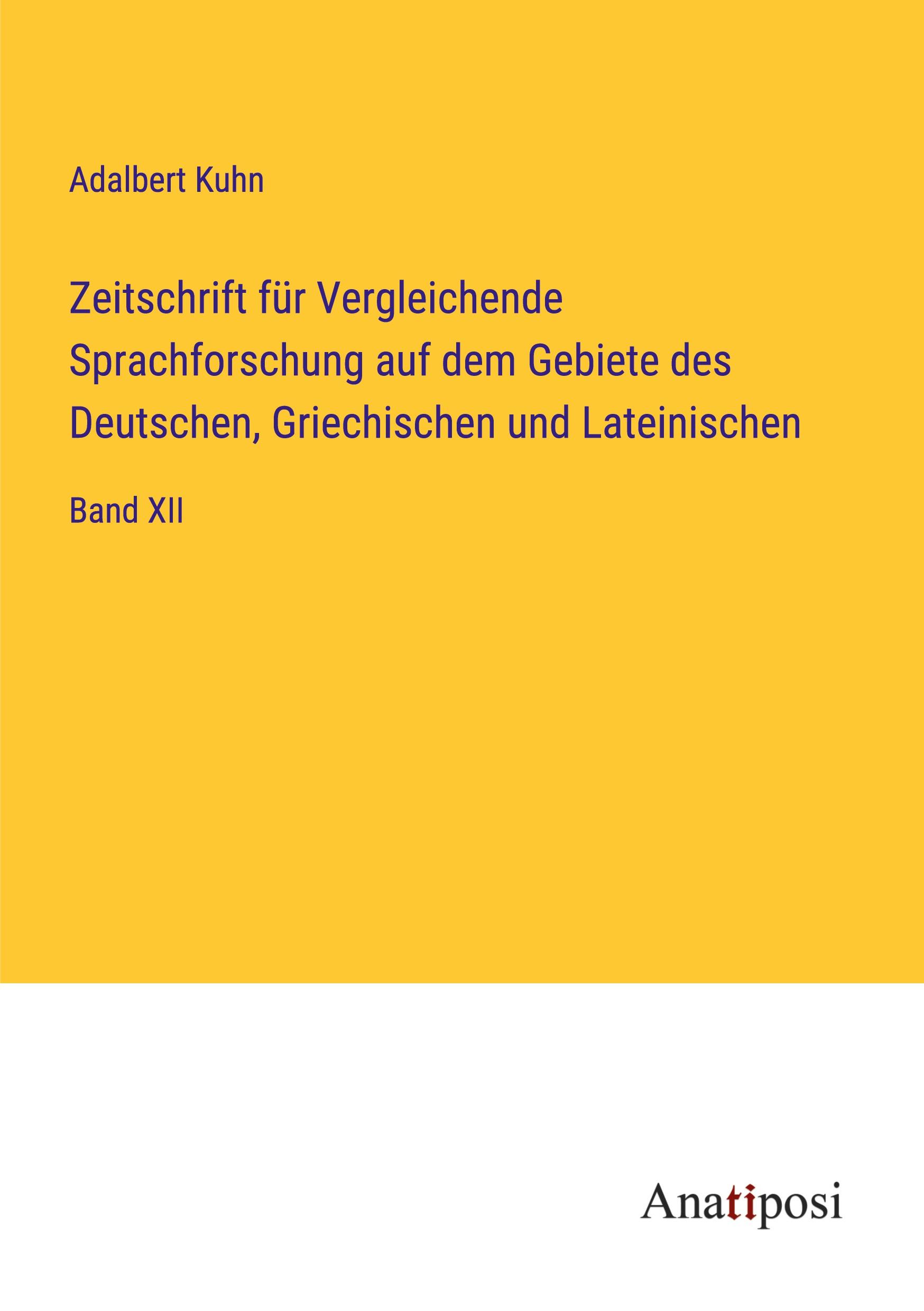 Vorderes Coverbild Zeitschrift für Vergleichende Sprachforschung auf dem Gebiete des Deutschen, Griechischen und Lateinischen