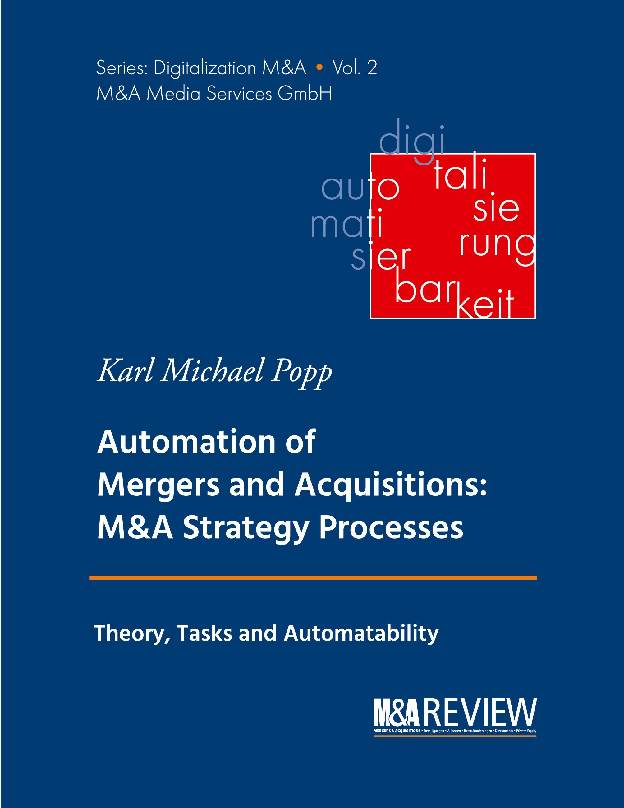 Vorderes Coverbild Automation of Mergers and Acquisitions