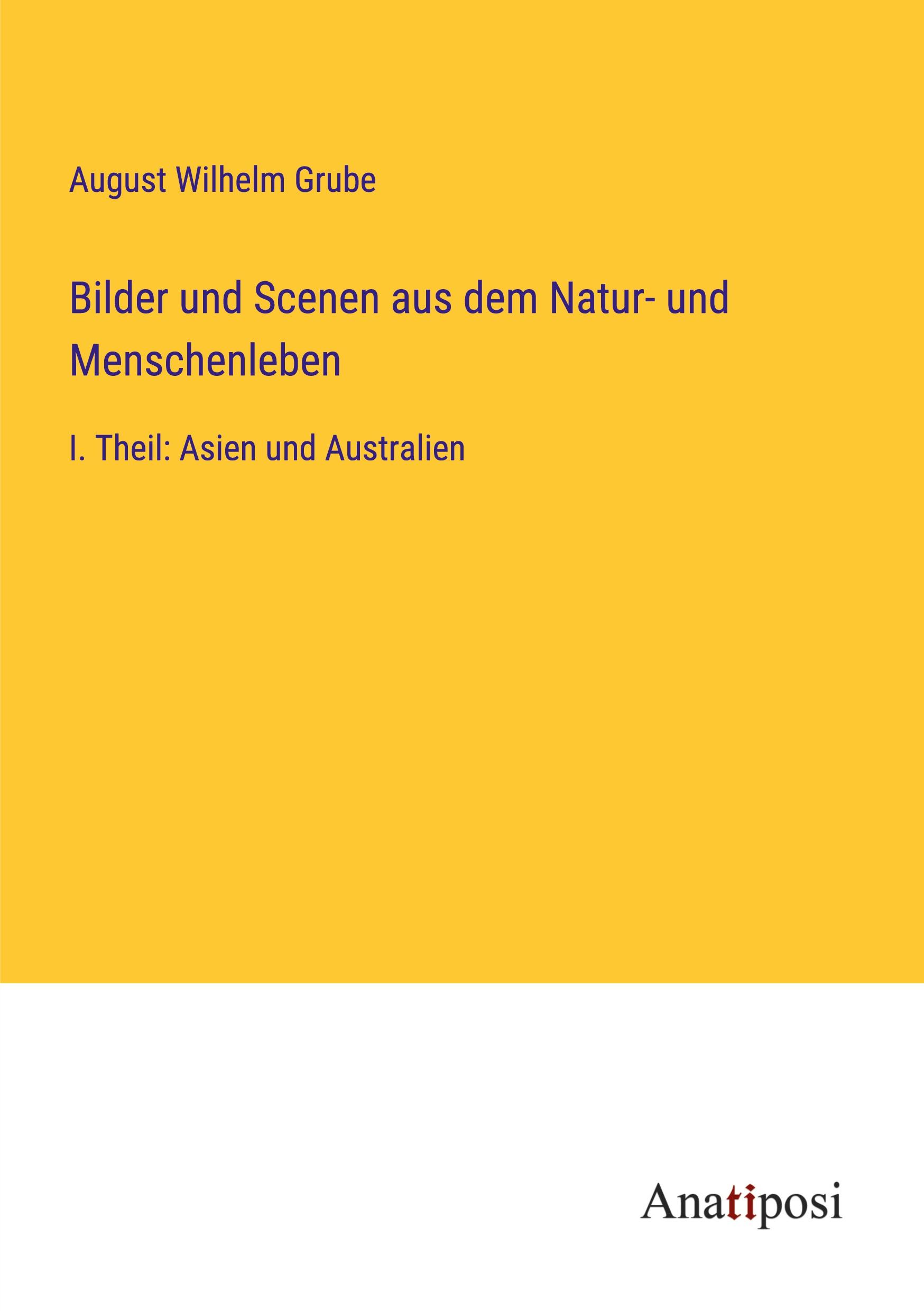Vorderes Coverbild Bilder und Scenen aus dem Natur- und Menschenleben