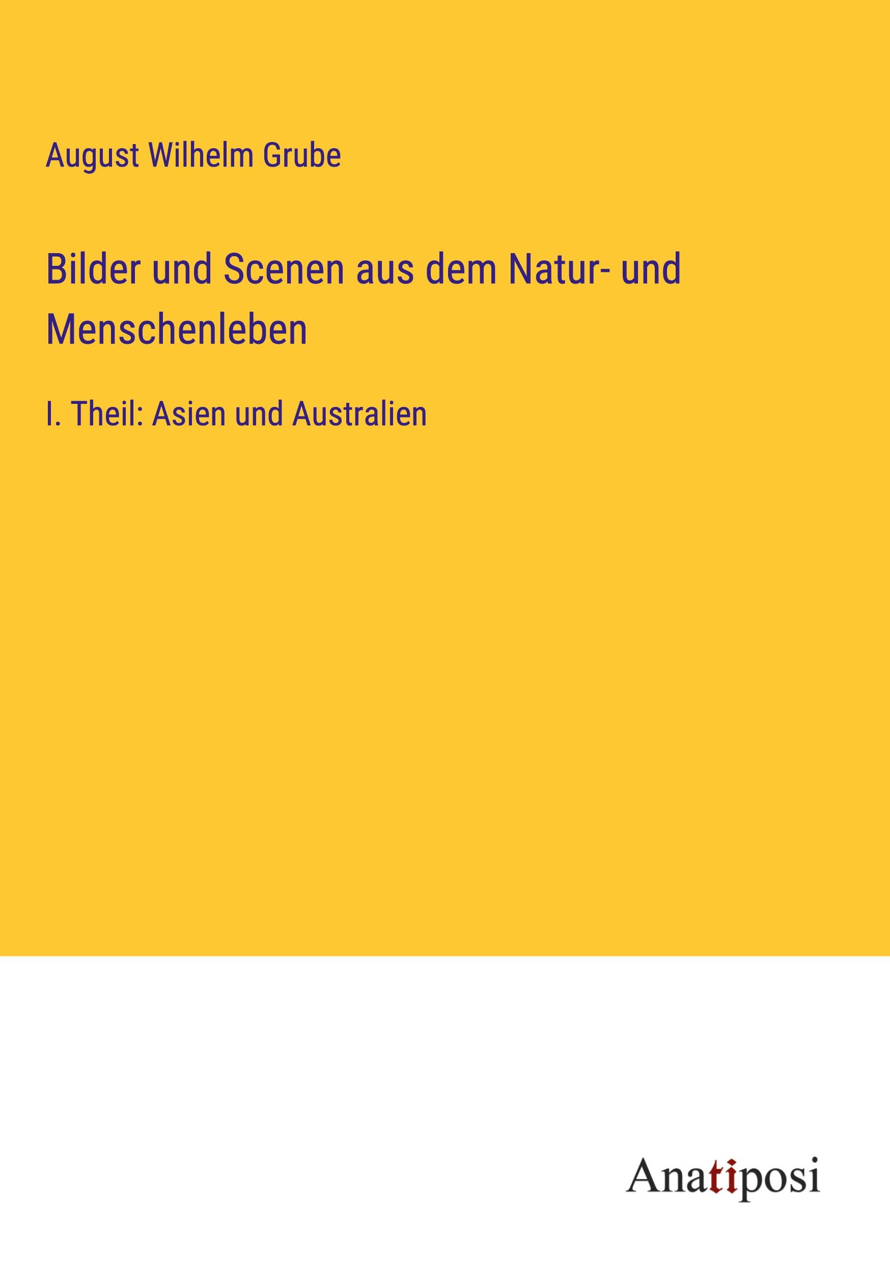 Vorderes Coverbild Bilder und Scenen aus dem Natur- und Menschenleben