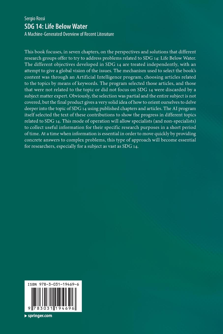 Rückseitencover SDG 14: Life Below Water