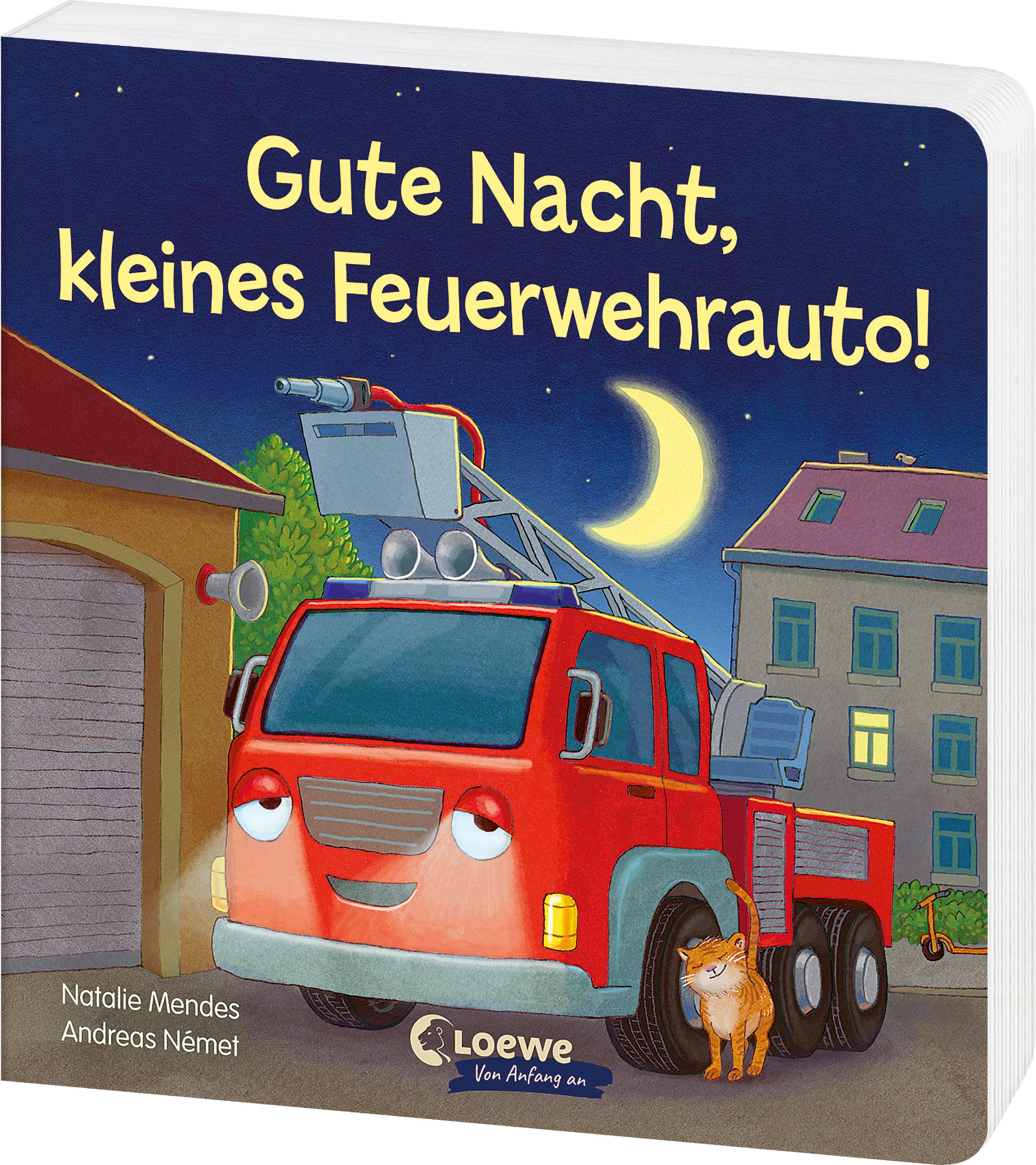 Vorderes Coverbild Gute Nacht, kleines Feuerwehrauto!
