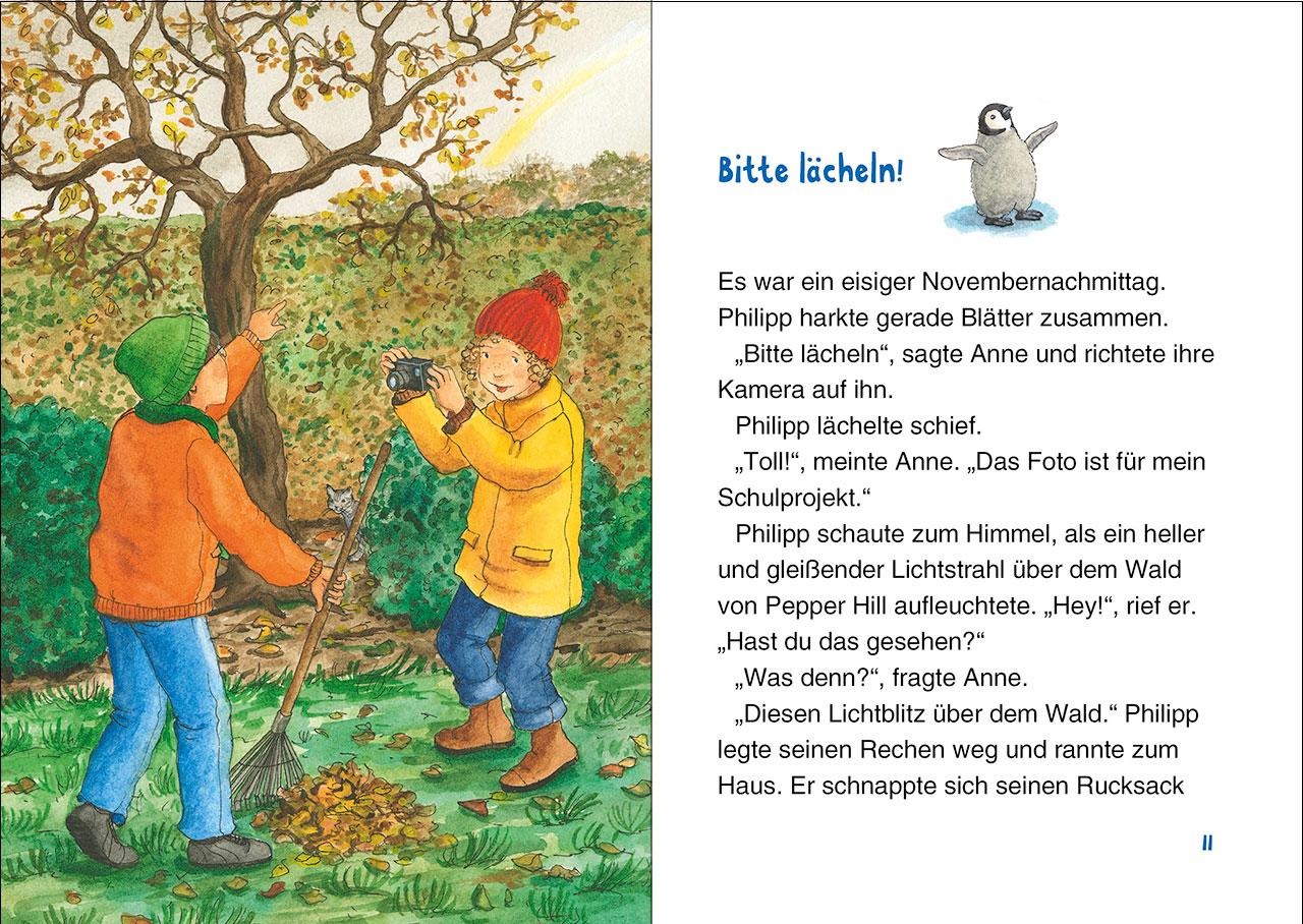 Beispielinhalt (Bild) Das magische Baumhaus junior (Band 37) - Reise zu den Pinguinen