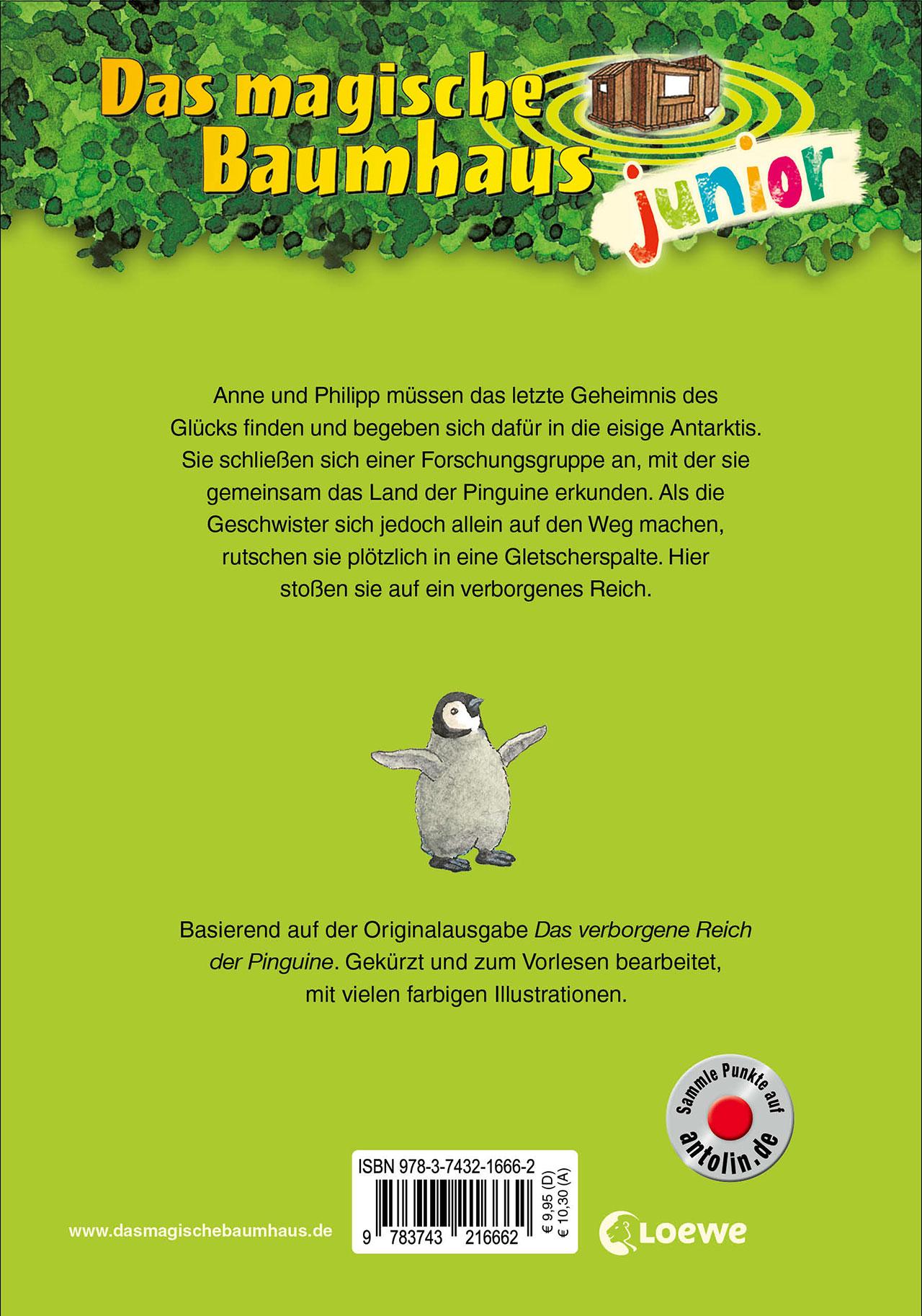 Rückseitencover Das magische Baumhaus junior (Band 37) - Reise zu den Pinguinen